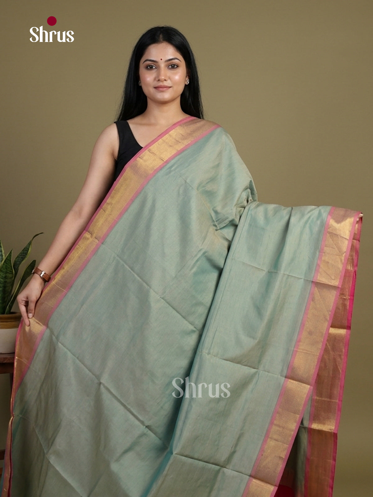 Silkcotton-halfpure Saree - EH28152