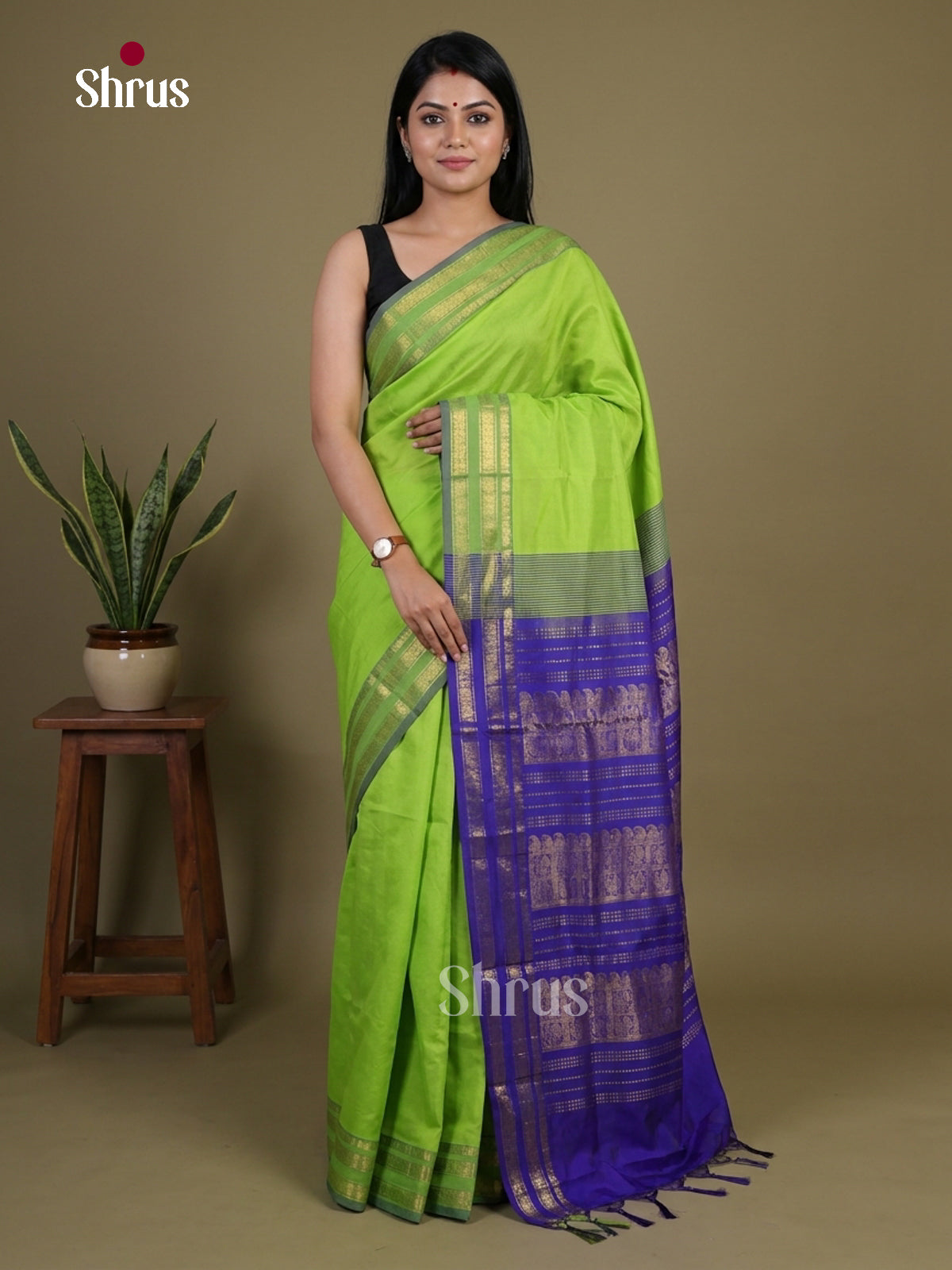 Silkcotton-halfpure Saree - EH28165
