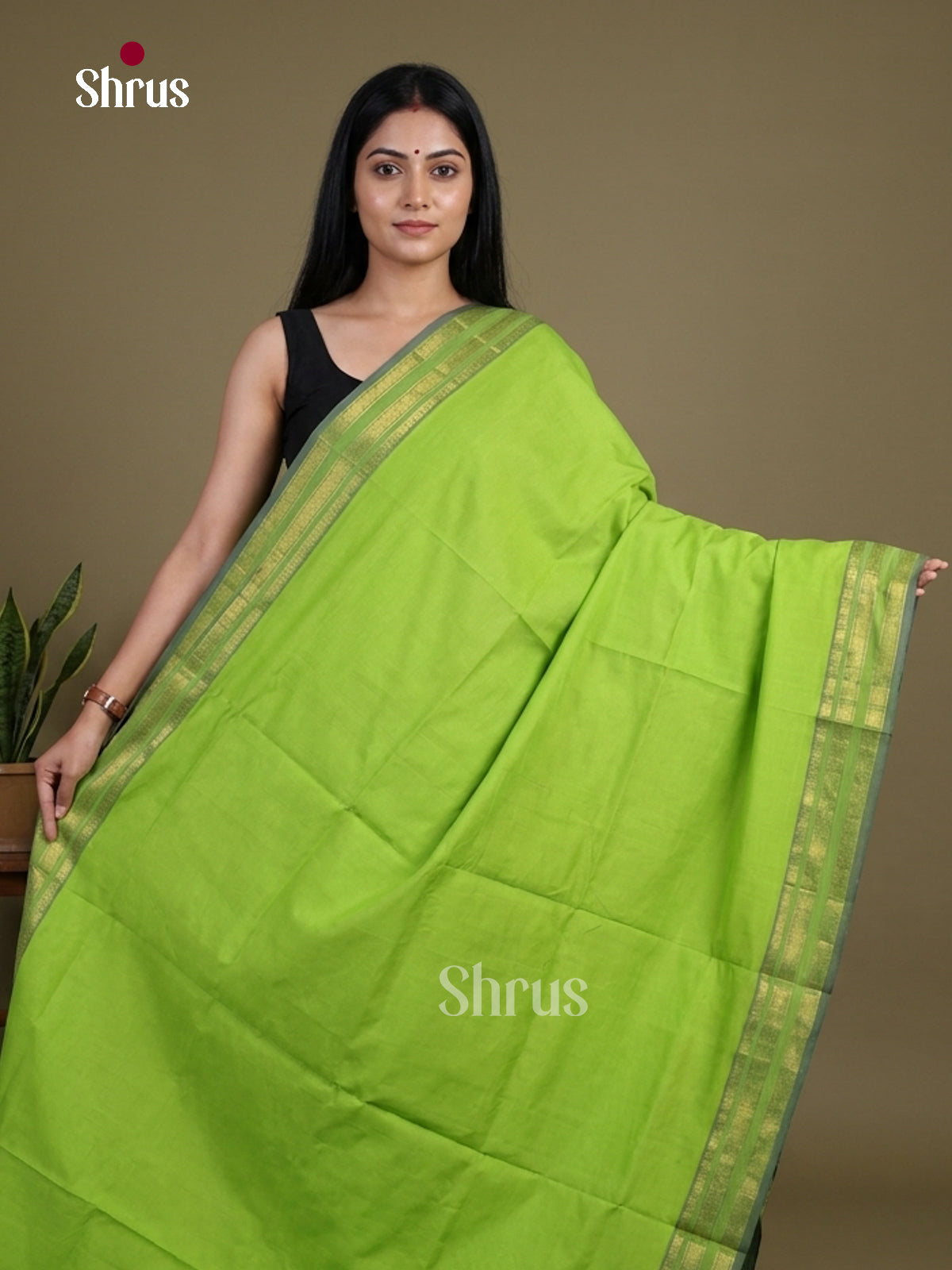Silkcotton-halfpure Saree - EH28165