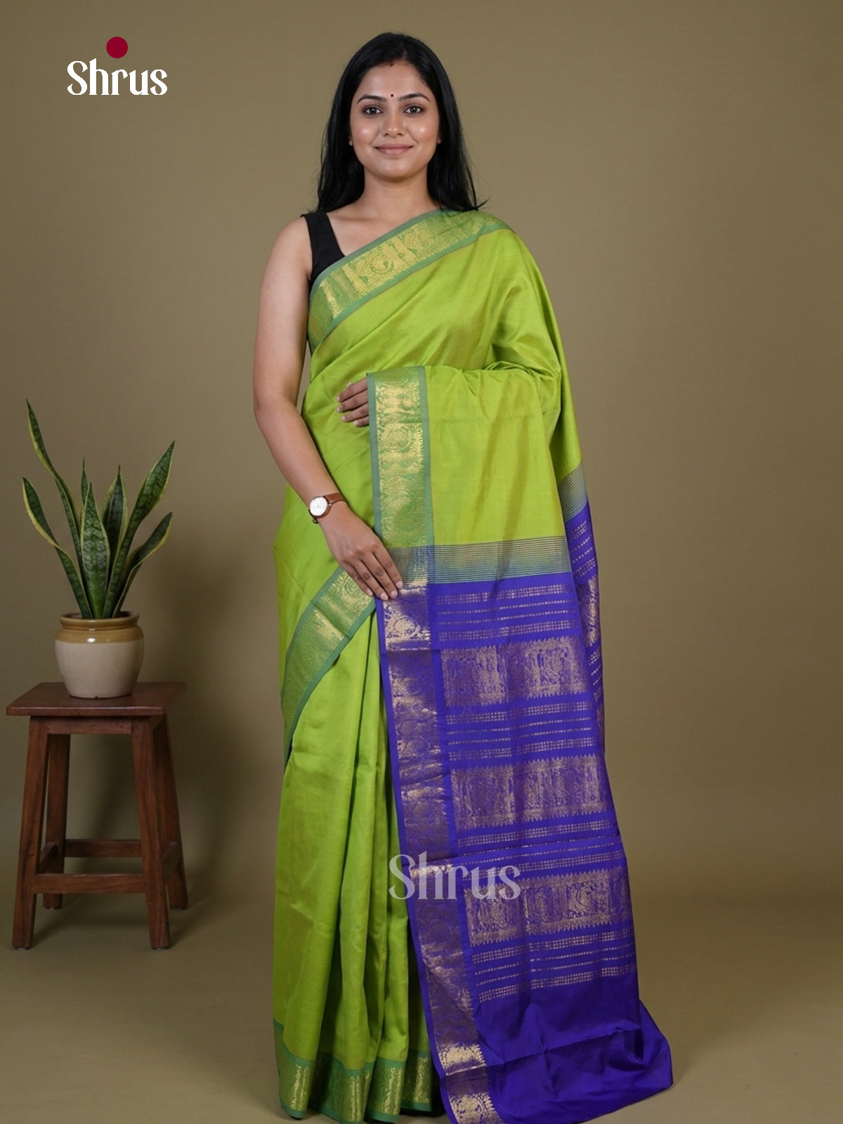 Silkcotton-halfpure Saree - EH28181