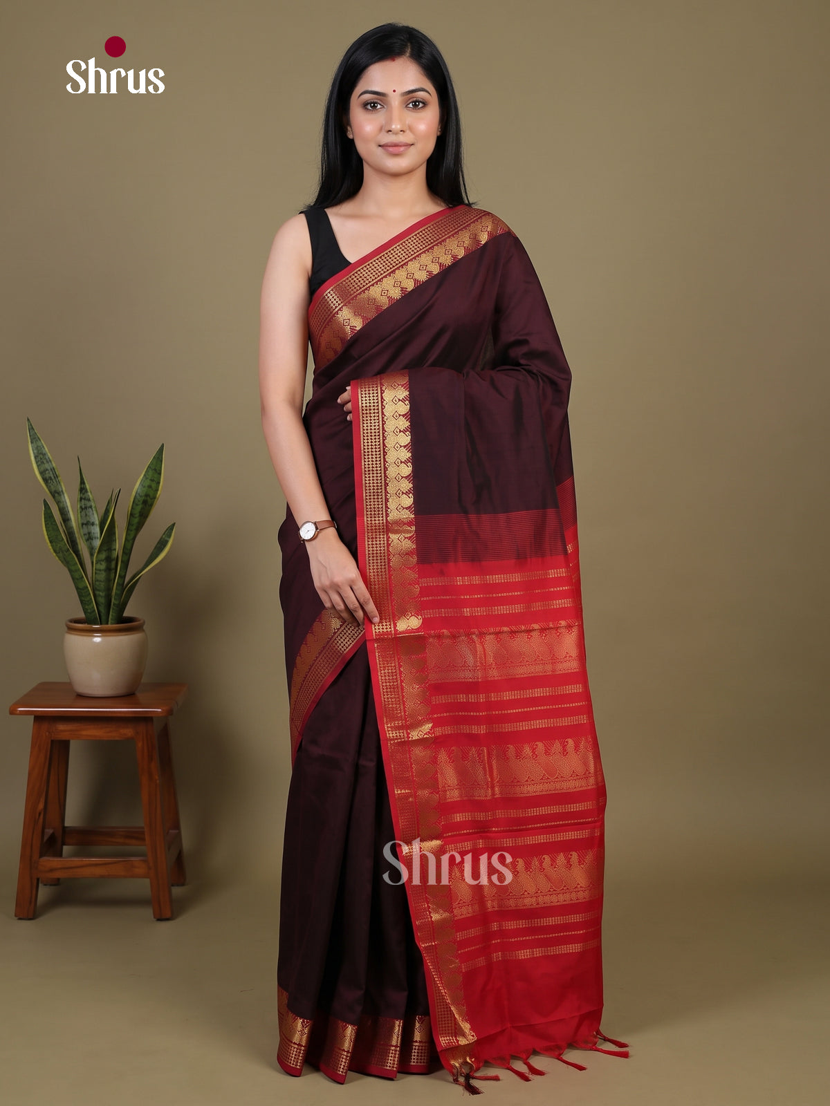 Silkcotton-halfpure Saree - EH28186