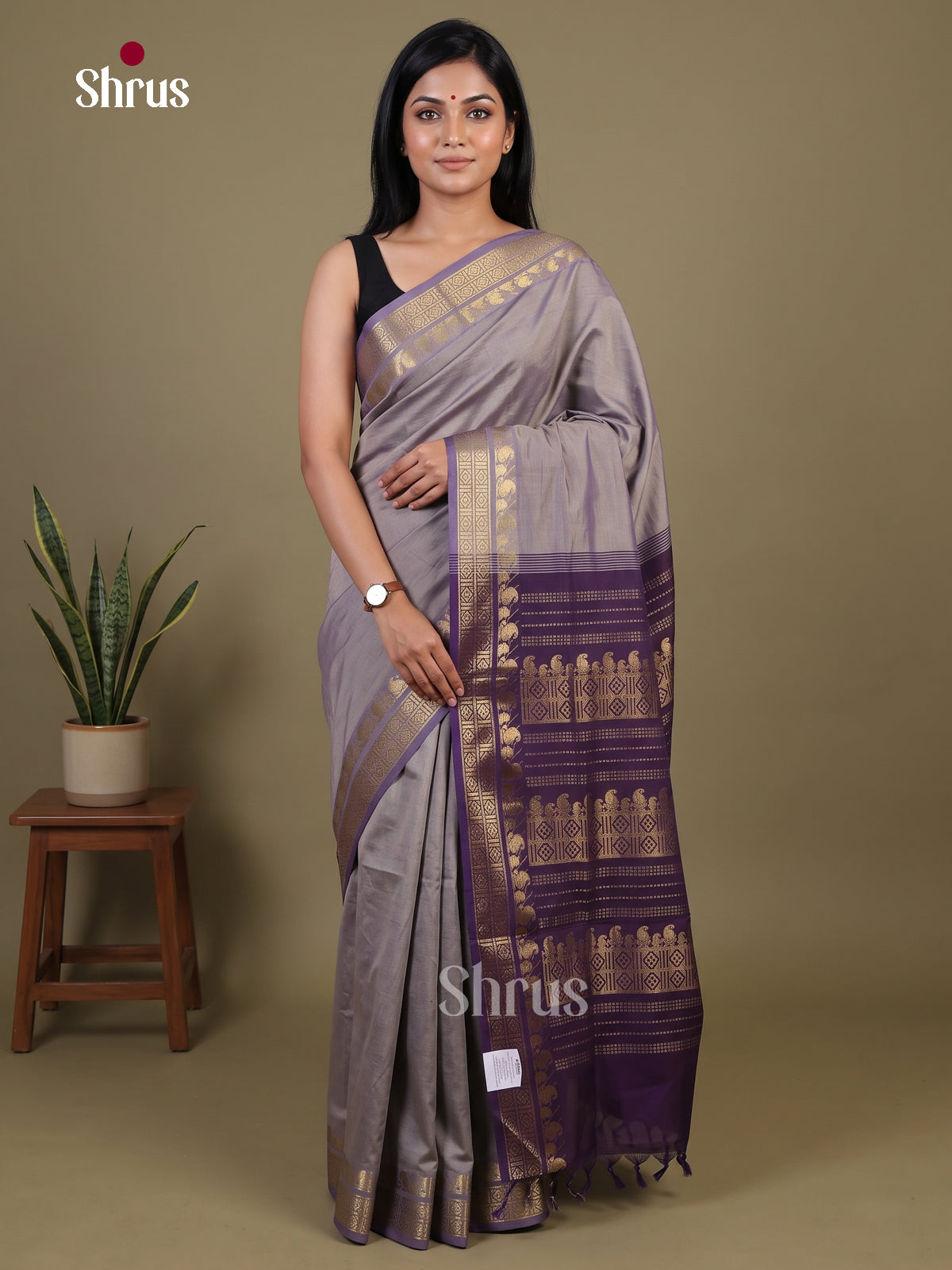 Silkcotton-halfpure Saree - EH28197