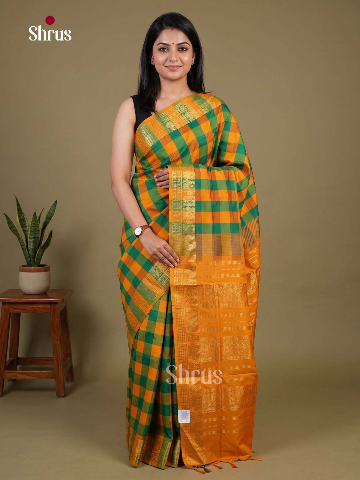 Silkcotton-halfpure Saree - EH28210