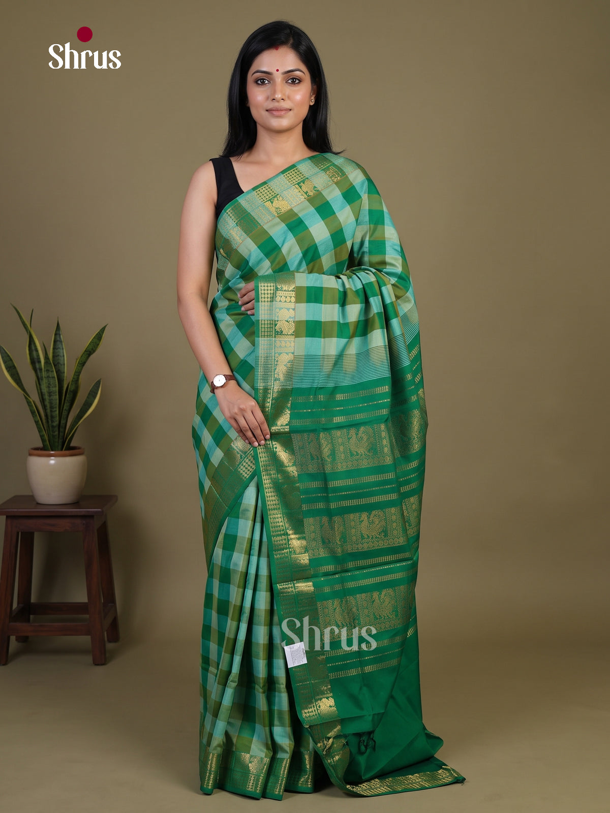 Silkcotton-halfpure Saree - EH28212