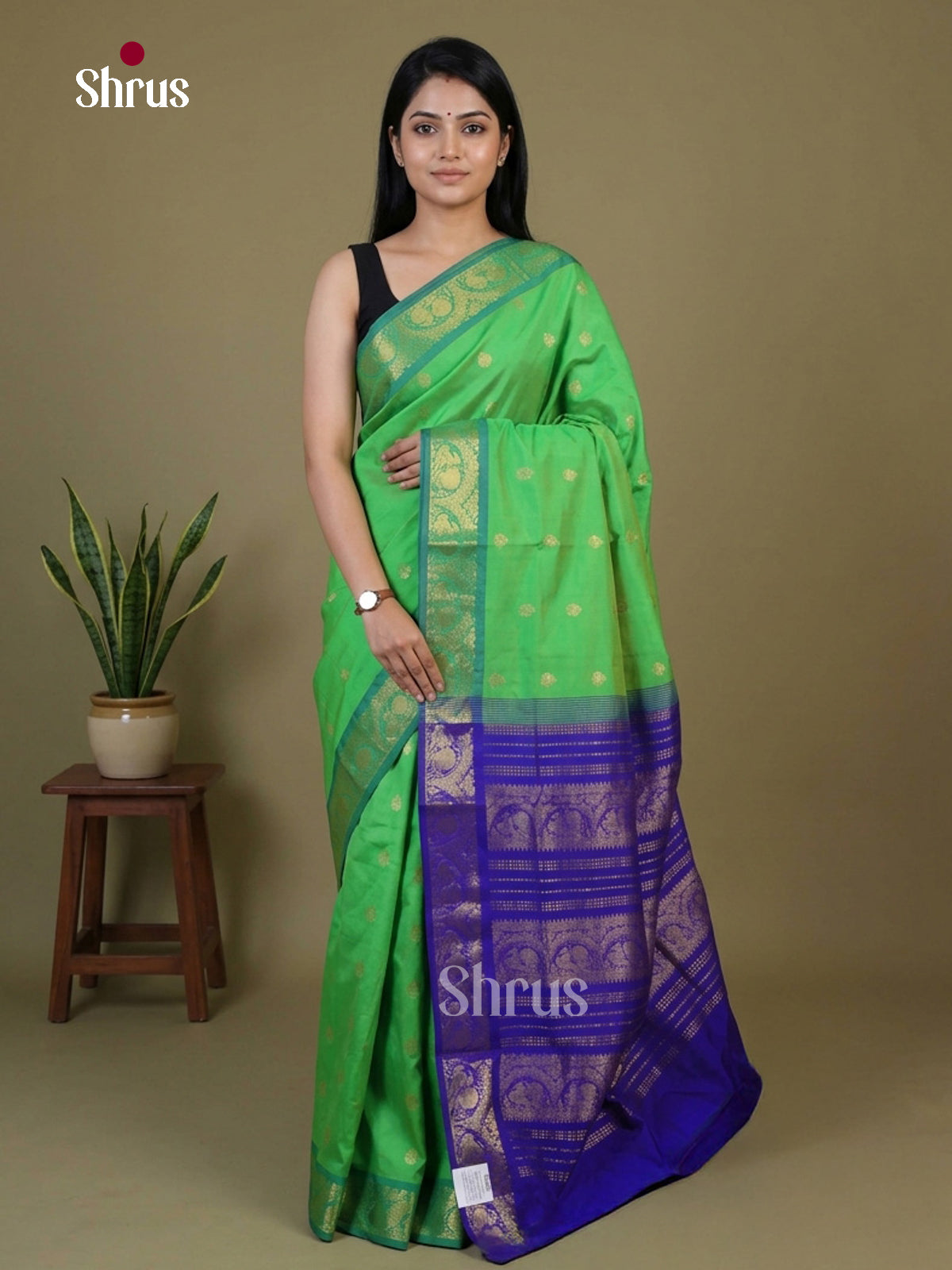 Silkcotton-halfpure Saree - EH28217