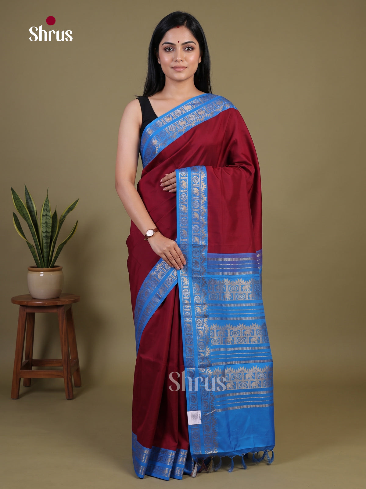 Silkcotton-halfpure Saree - EH28234