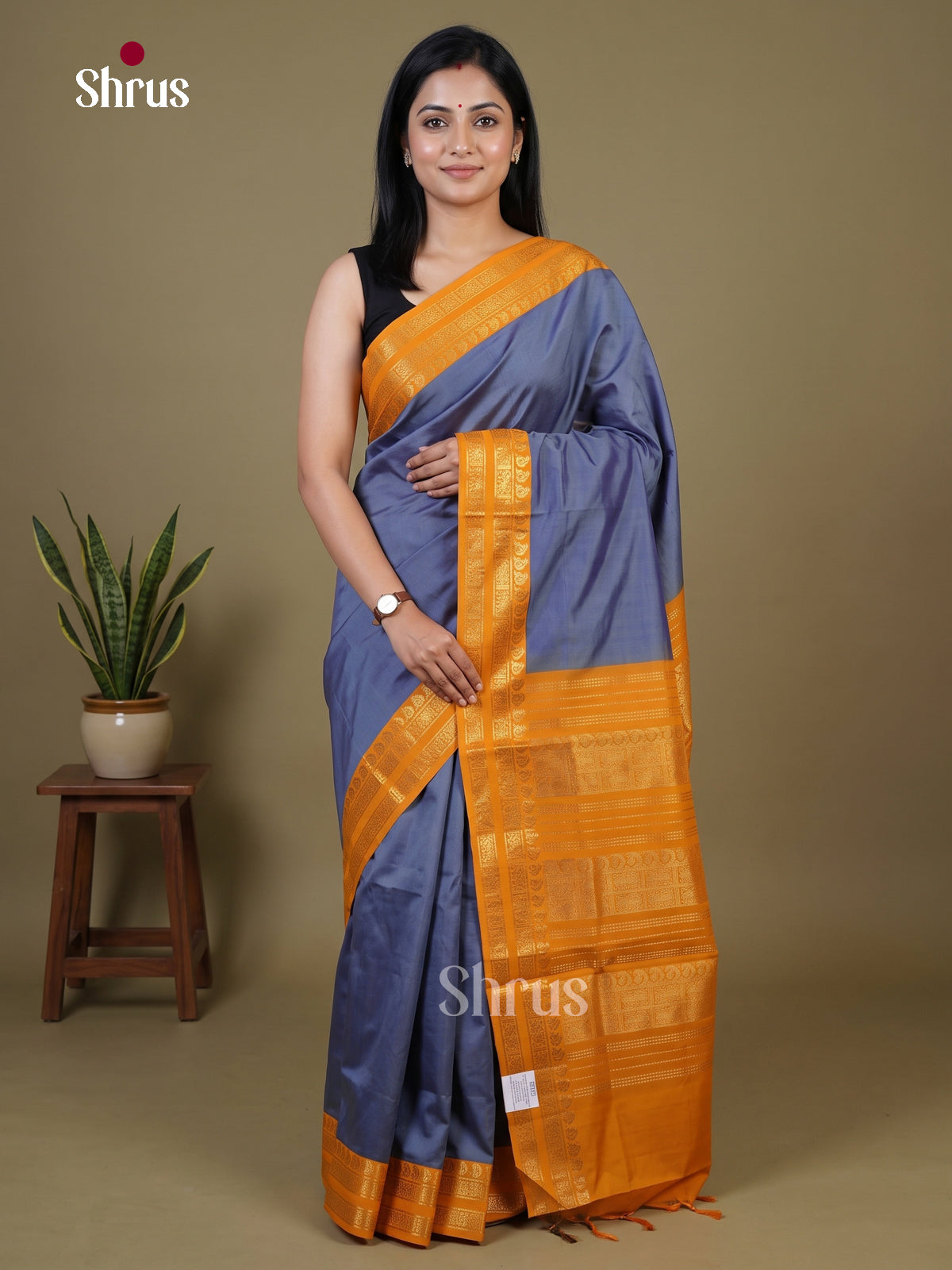 Silkcotton-halfpure Saree - EH28237