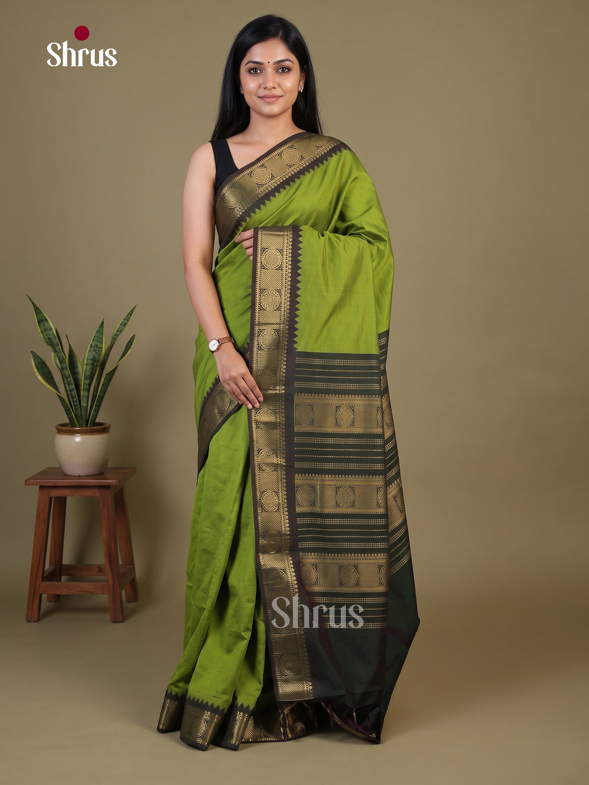 Silkcotton-halfpure Saree - EH28238