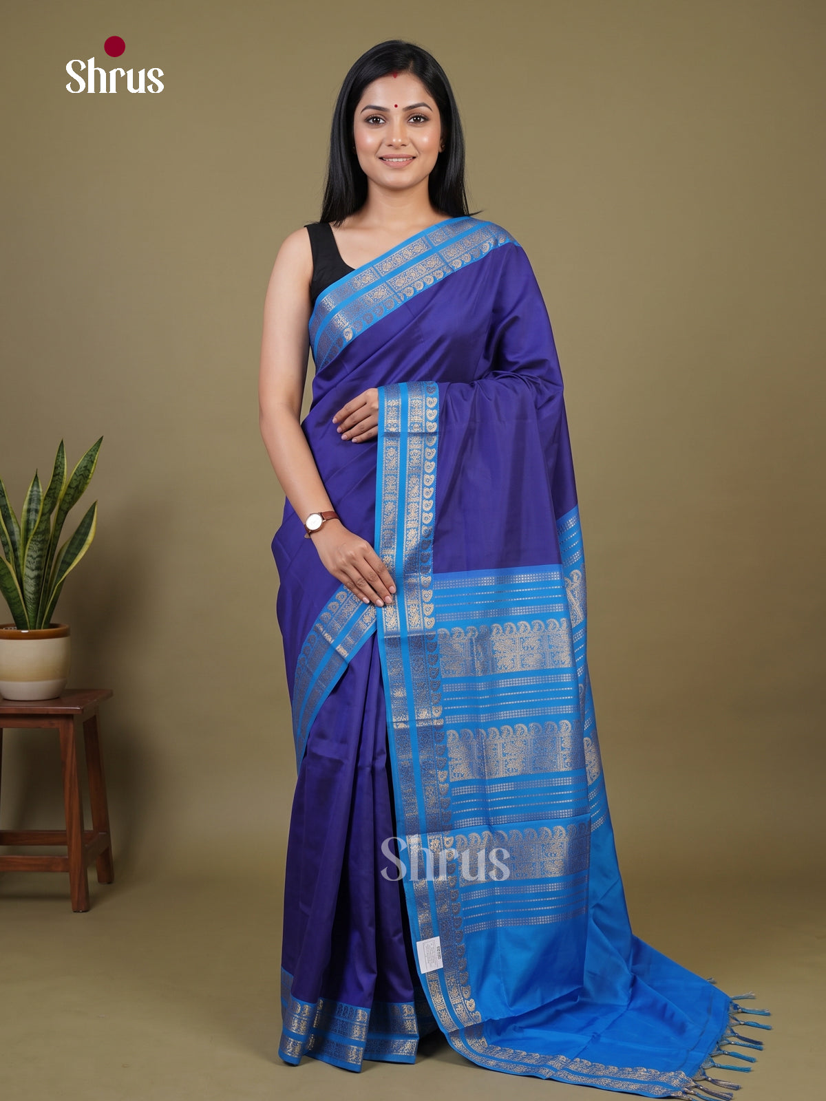 Silkcotton-halfpure Saree - EH28241