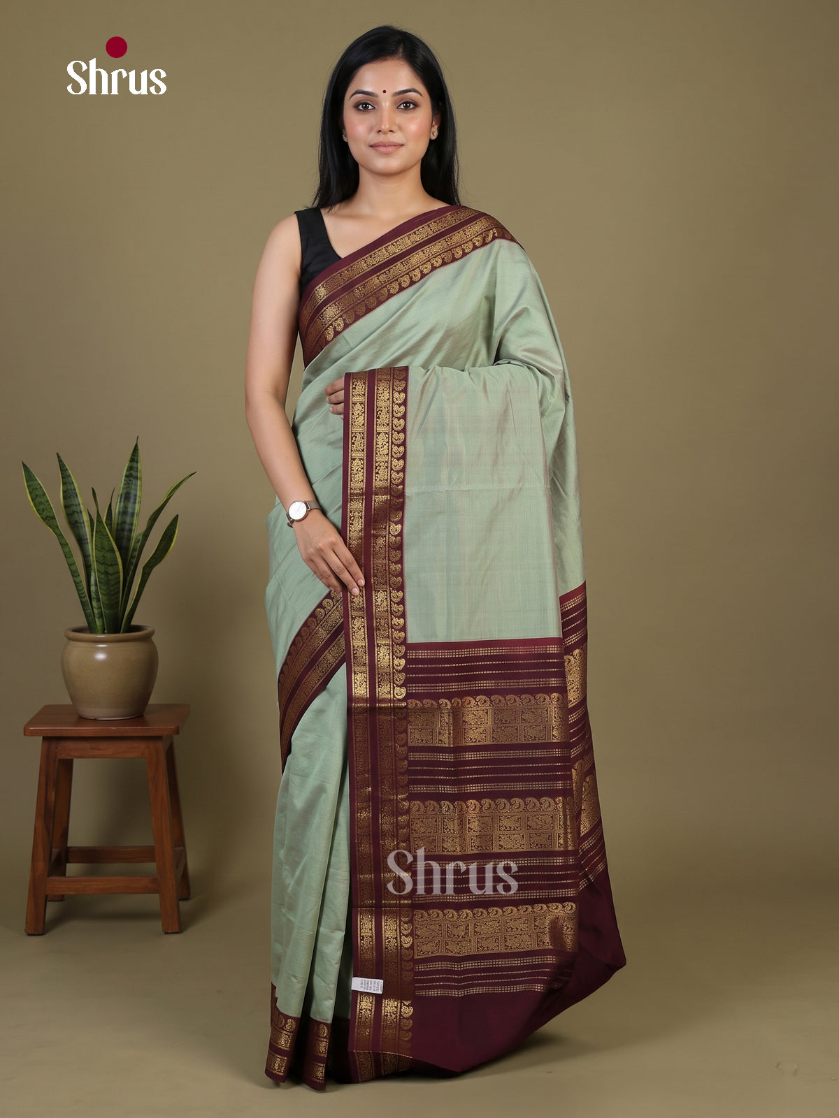 Silkcotton-halfpure Saree - EH28242