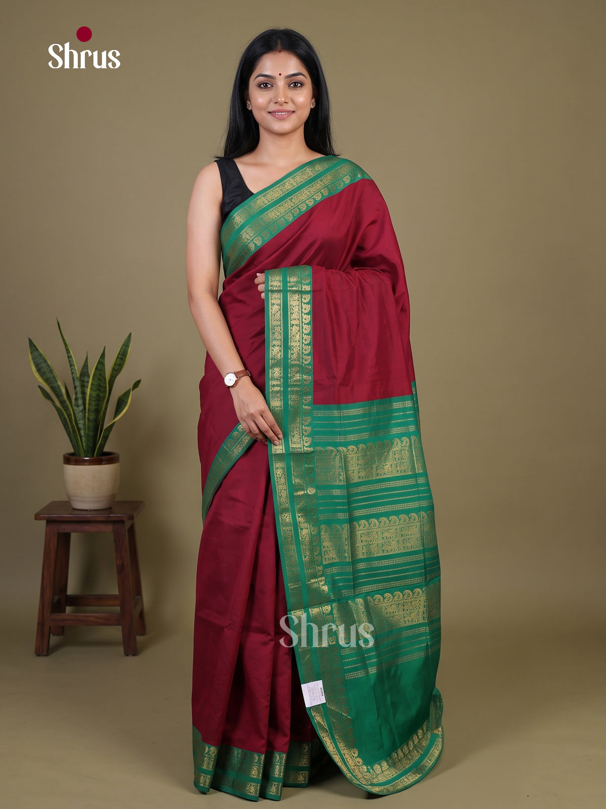 Silkcotton-halfpure Saree - EH28243