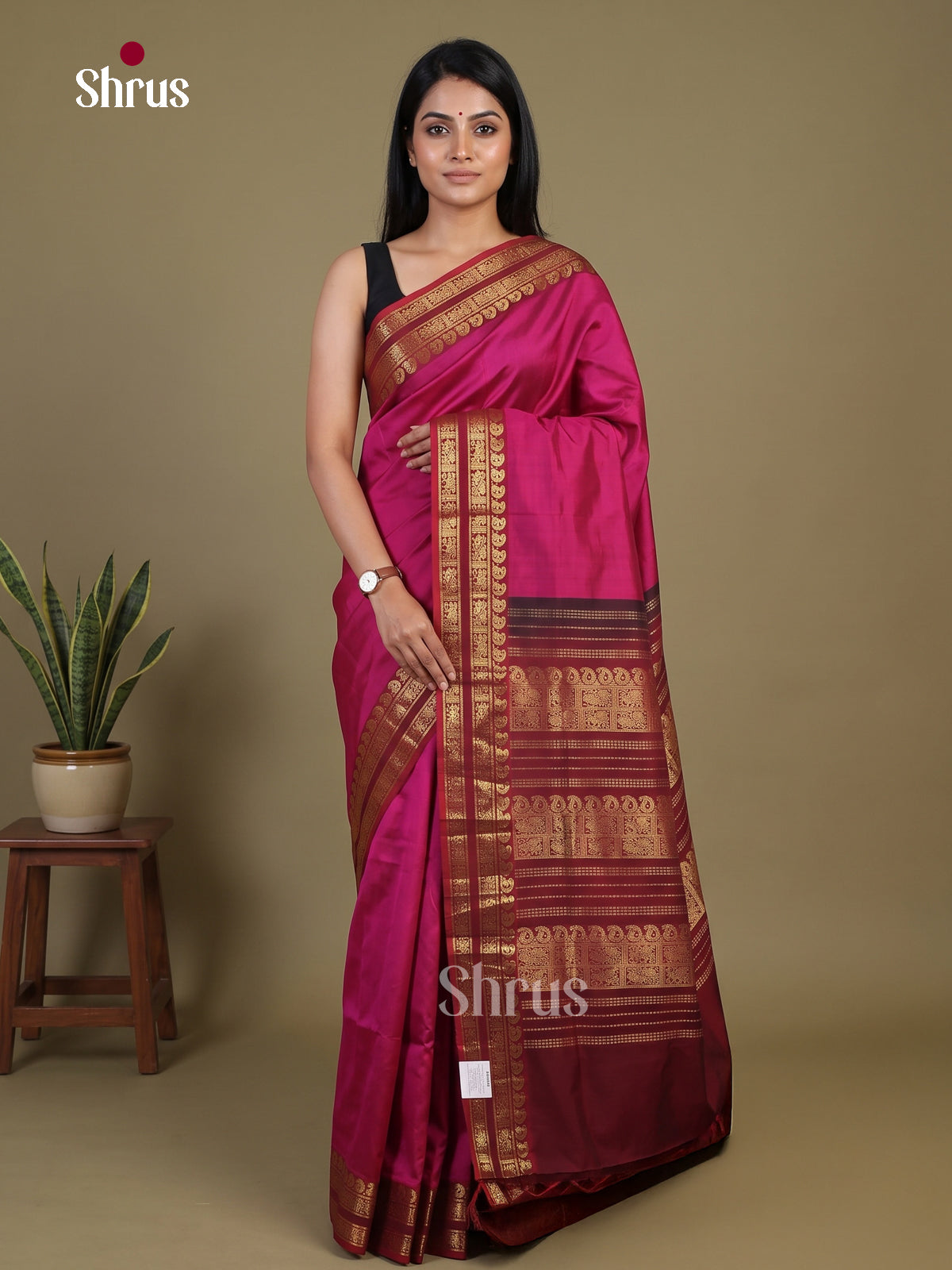 Silkcotton-halfpure Saree - EH28244