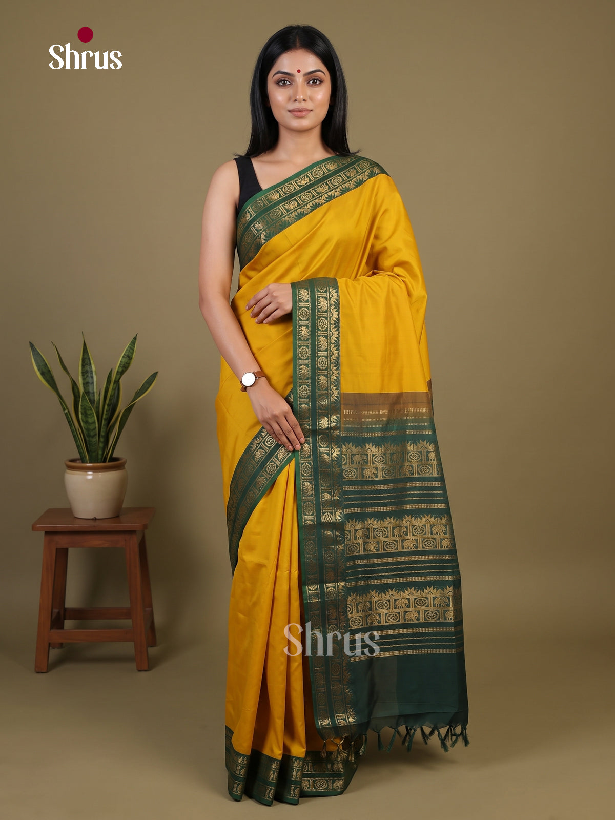 Silkcotton-halfpure Saree - EH28246