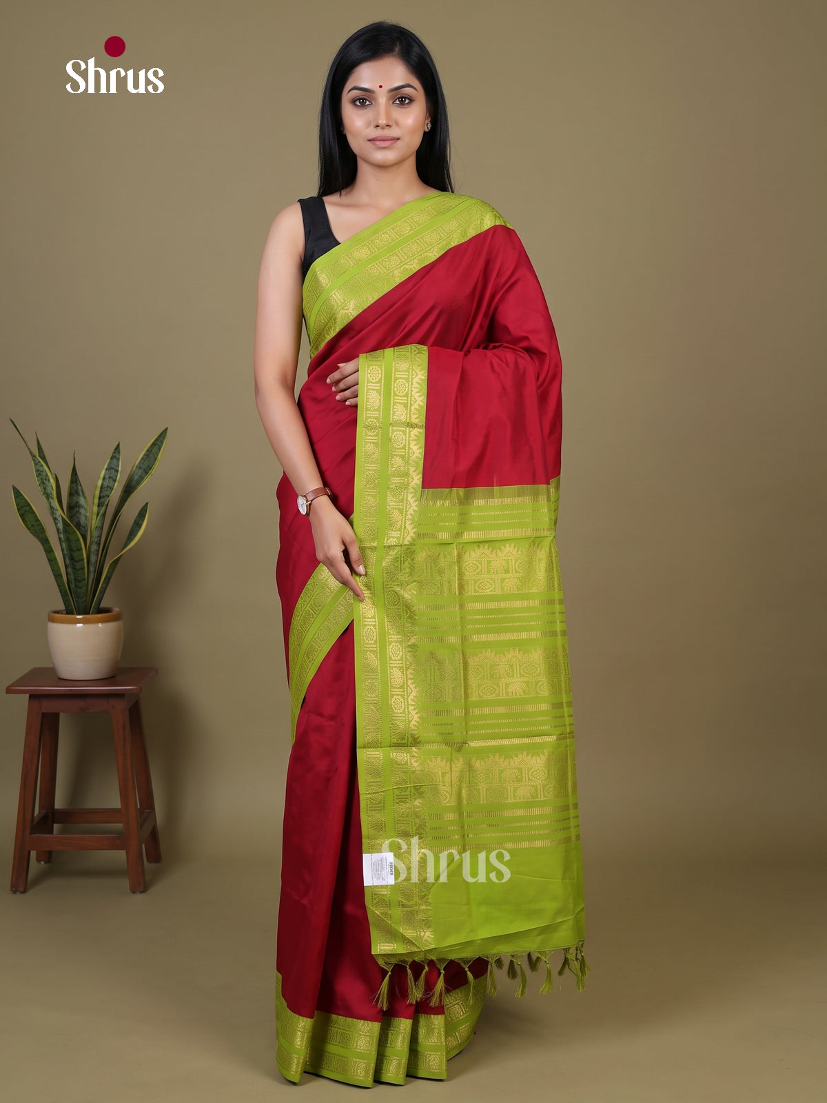 Silkcotton-halfpure Saree - EH28257