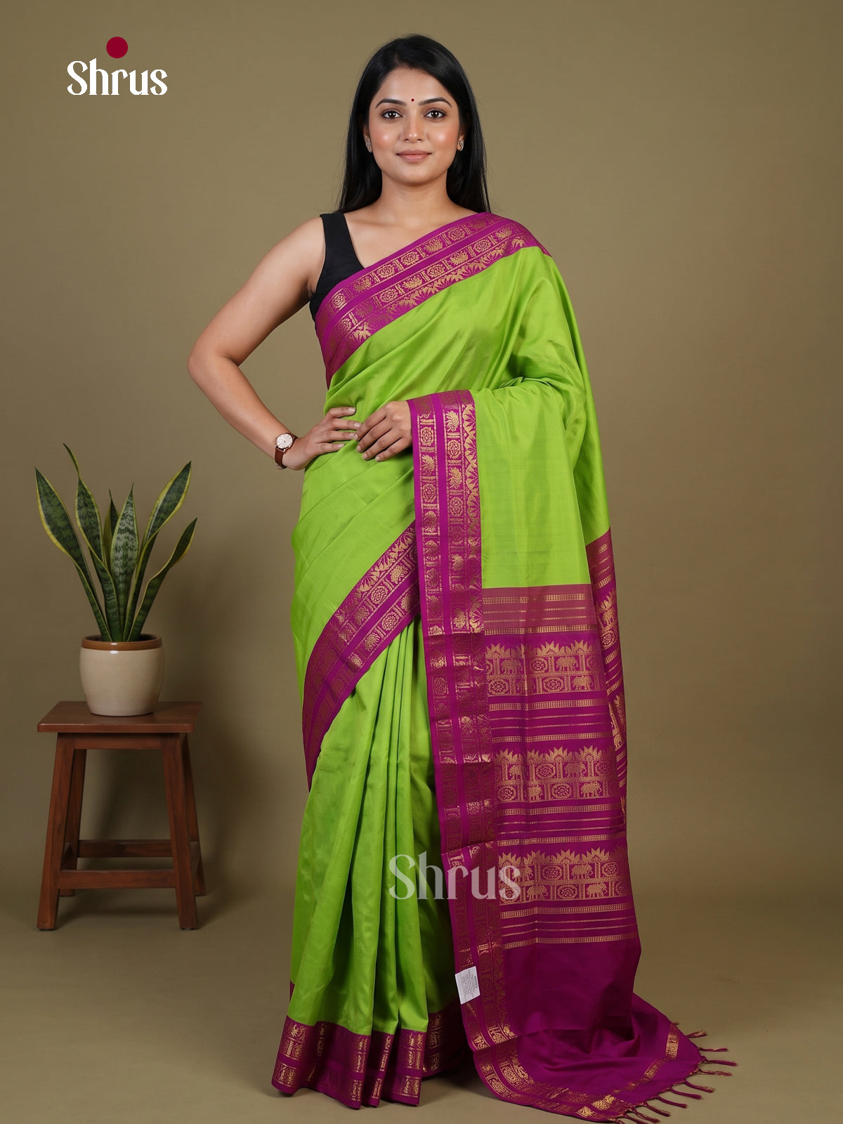 Silkcotton-halfpure Saree - EH28258
