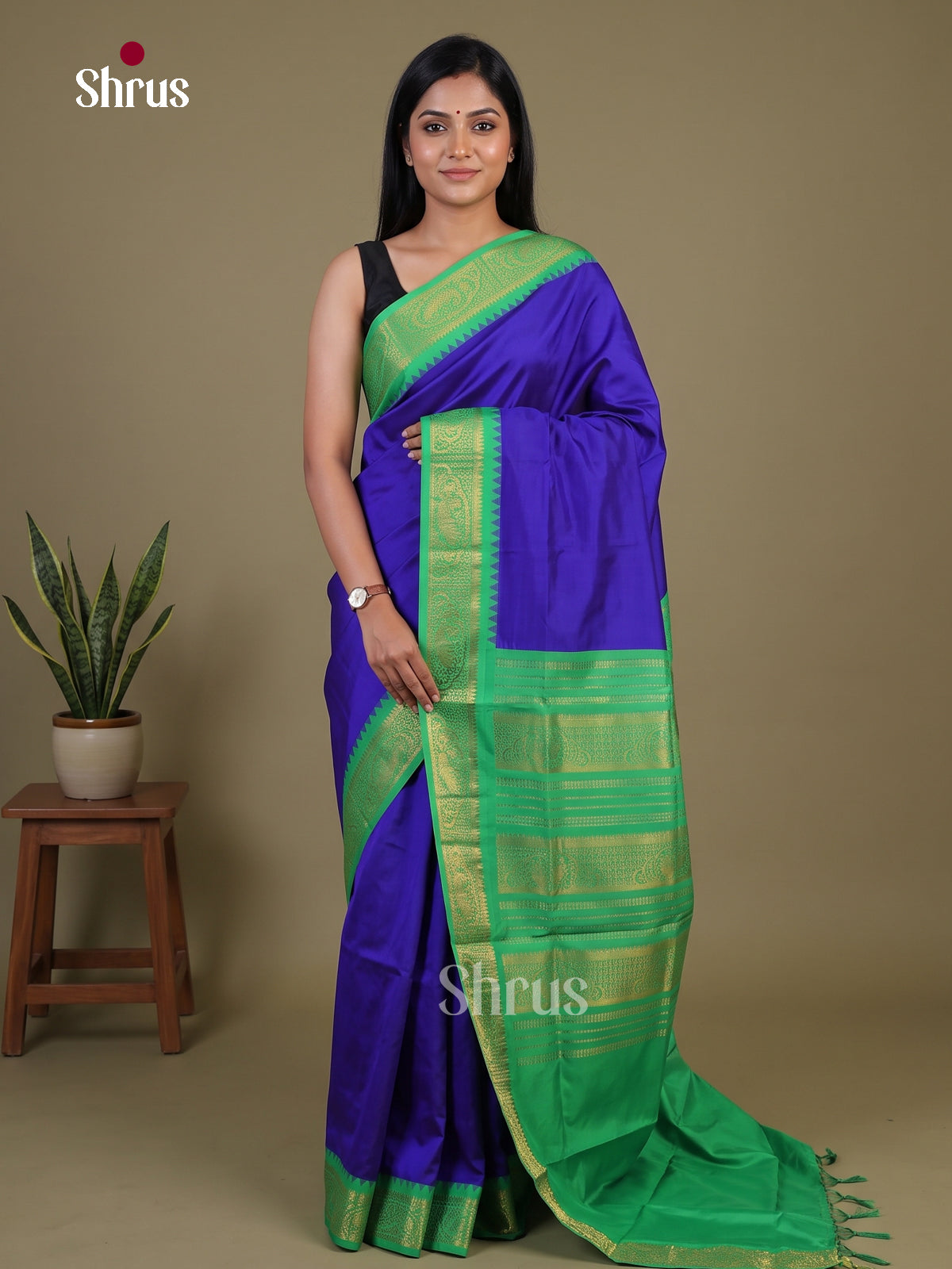 Silkcotton-halfpure Saree - EH28261
