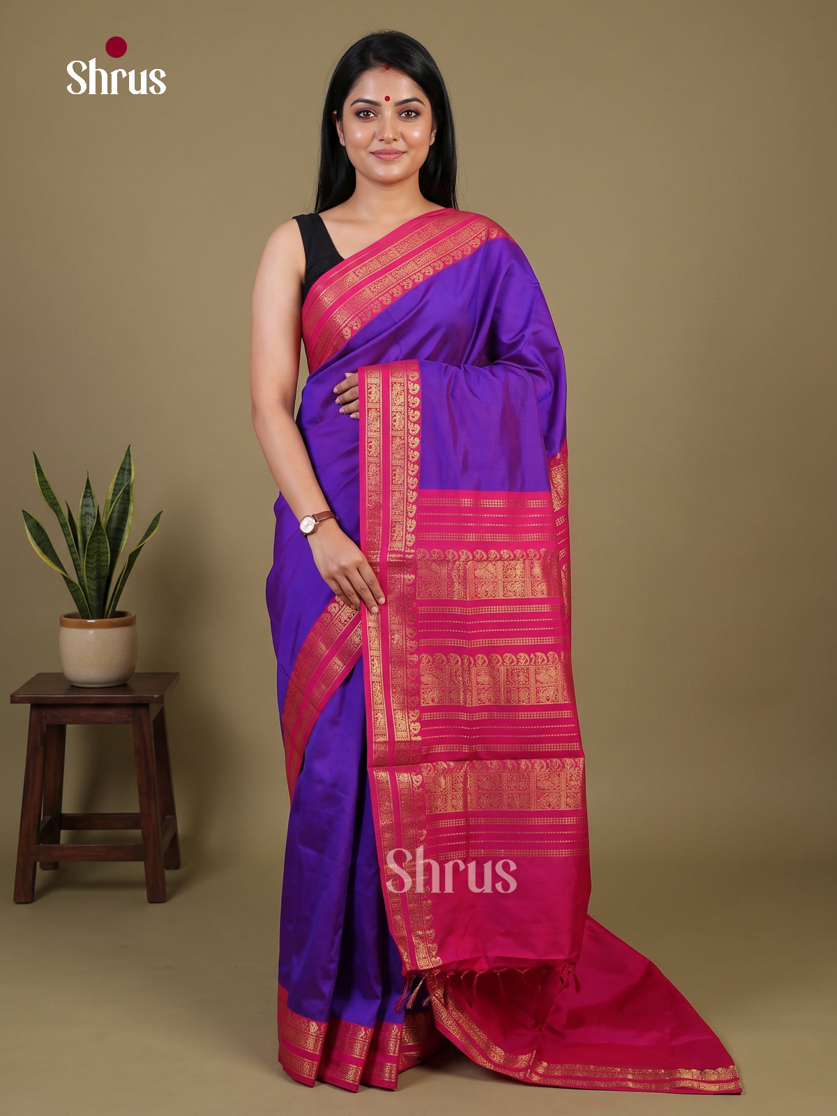 Silkcotton-halfpure Saree - EH28262