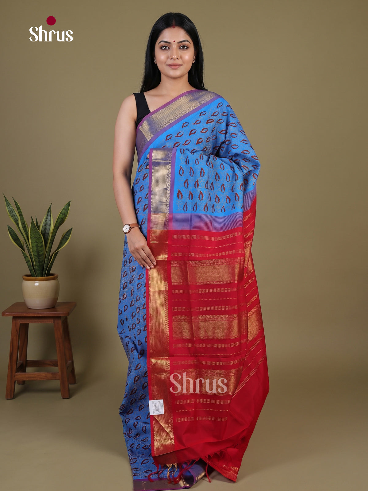 Silkcotton-halfpure Saree - EH28290