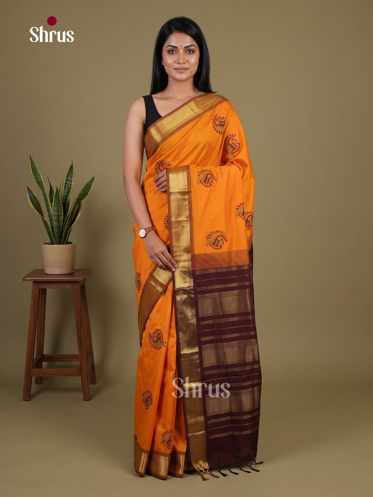 Silkcotton-halfpure Saree - EH28291
