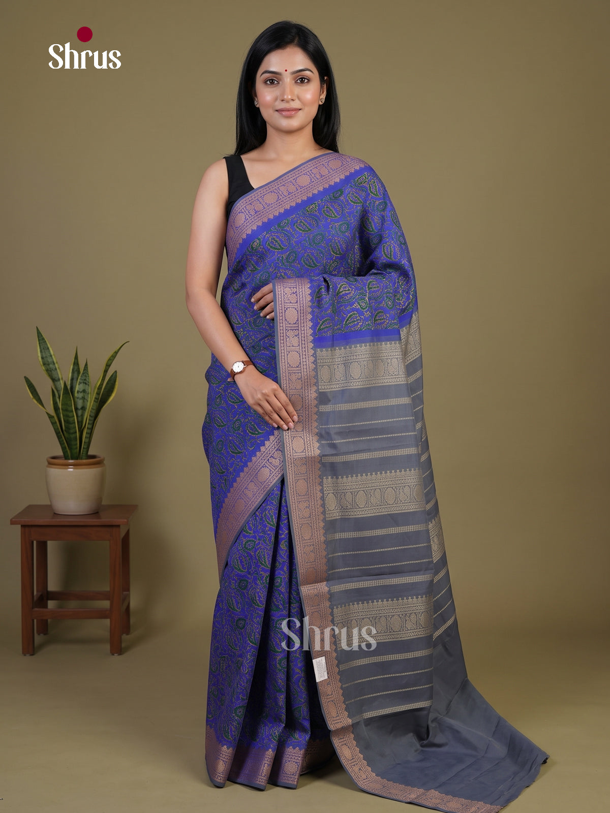 Silkcotton-halfpure Saree - EH28313
