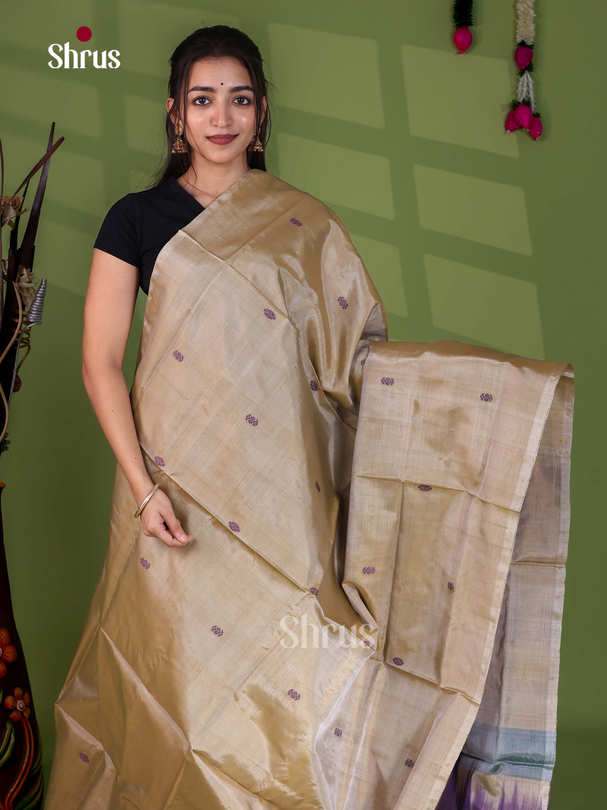 Banana Pith Saree - EH29024