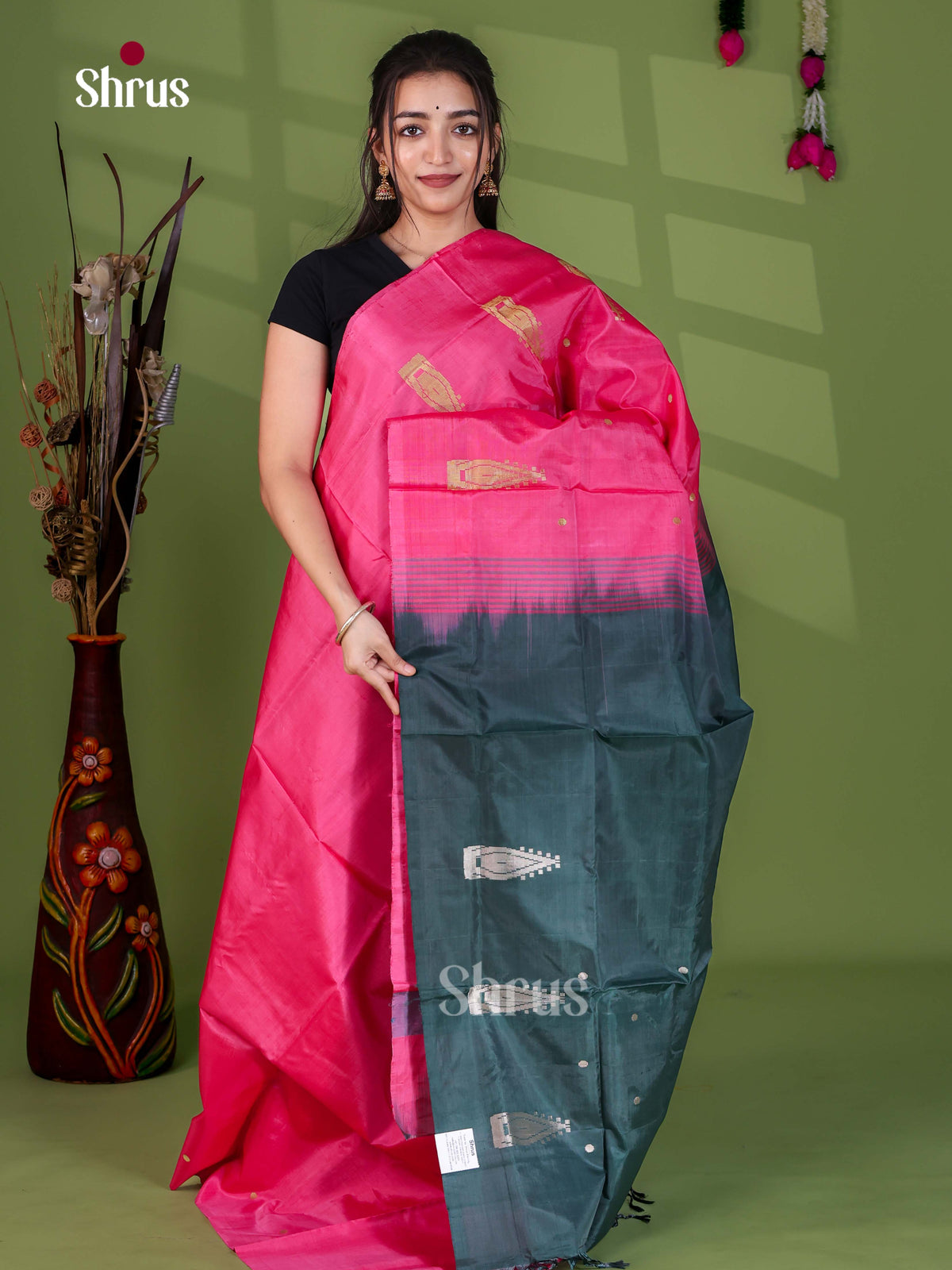 Banana Pith Saree - EH29027