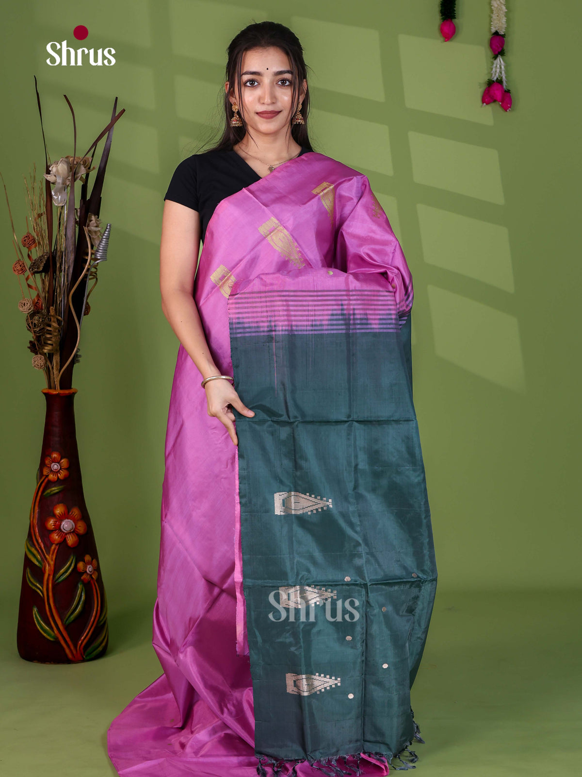 Banana Pith Saree - EH29042