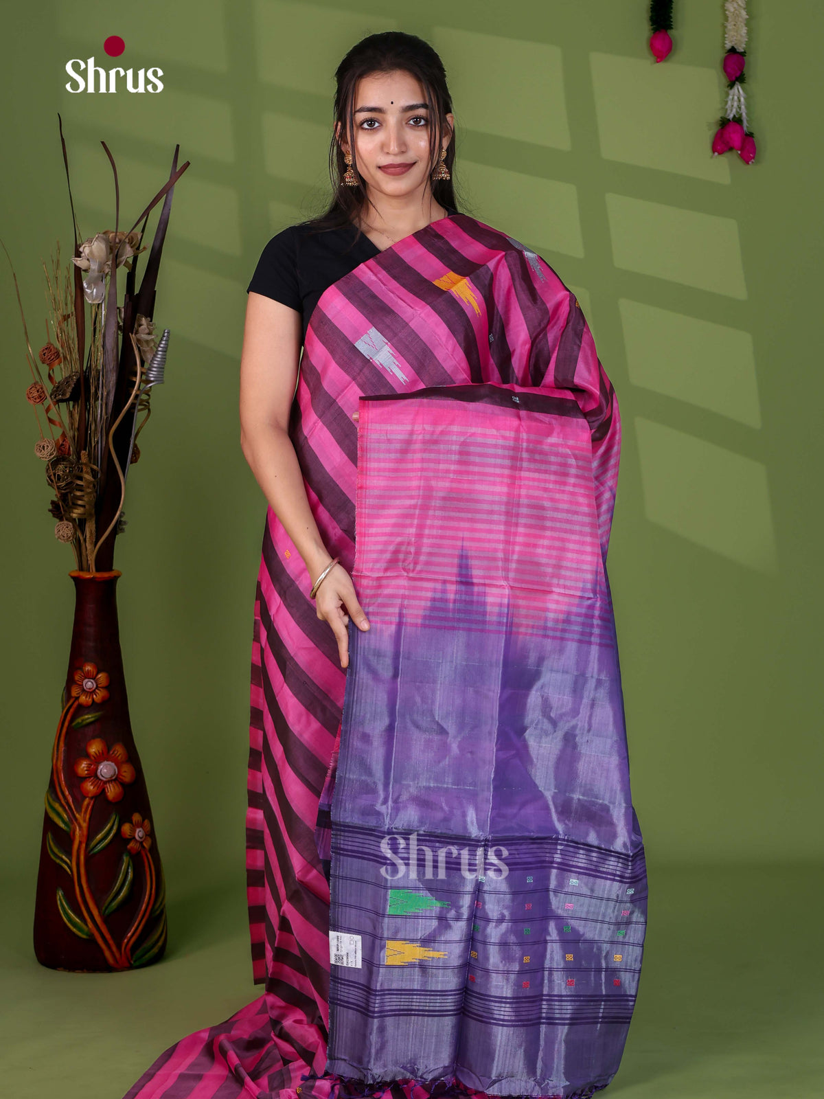 Banana Pith Saree - EH29044