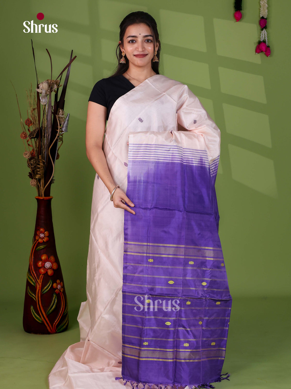 Banana Pith Saree - EH29047