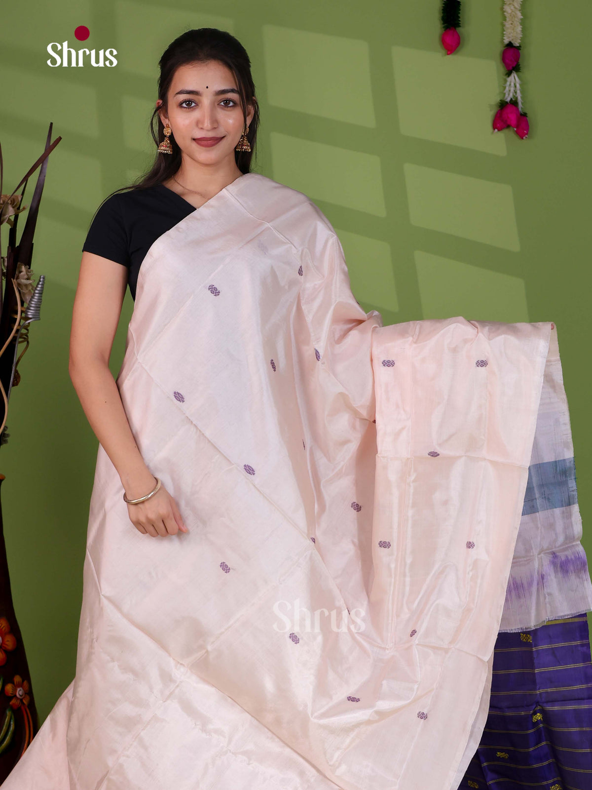 Banana Pith Saree - EH29047