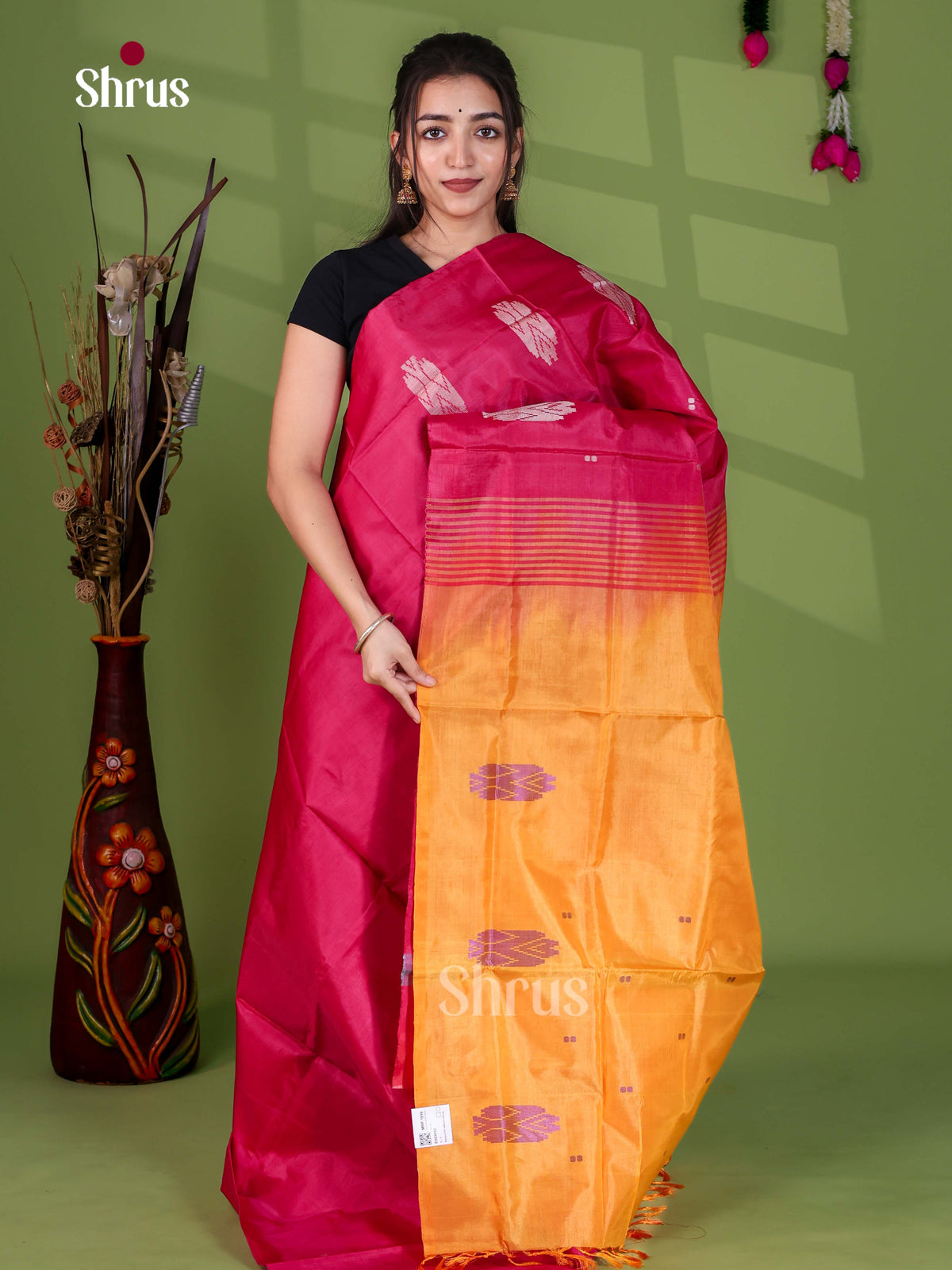 Banana Pith Saree - EH29053