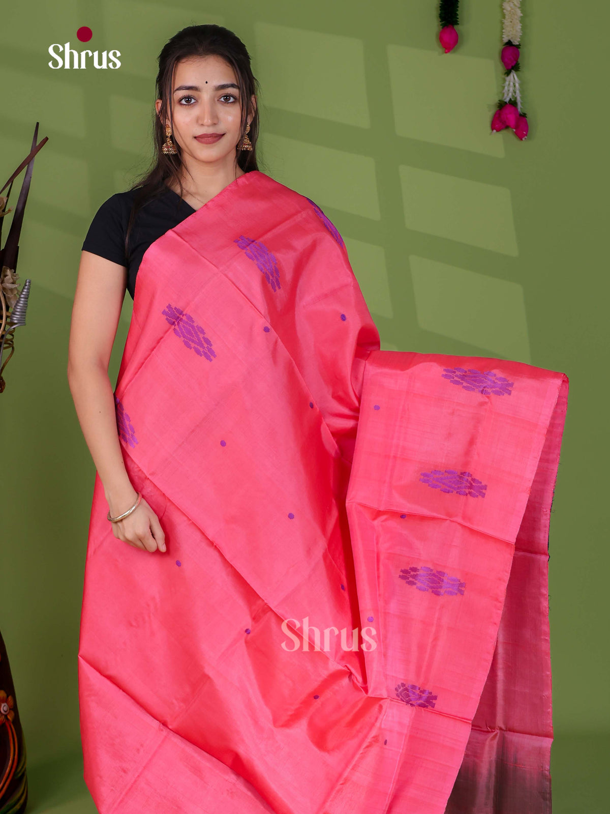 Banana Pith Saree - EH29061