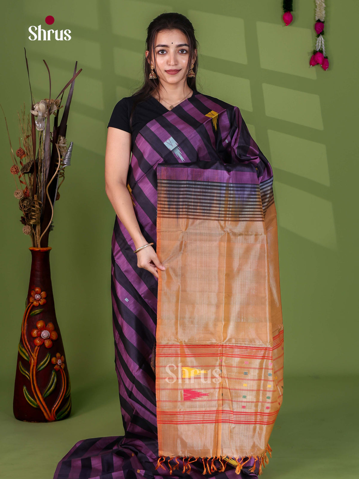 Banana Pith Saree - EH29063