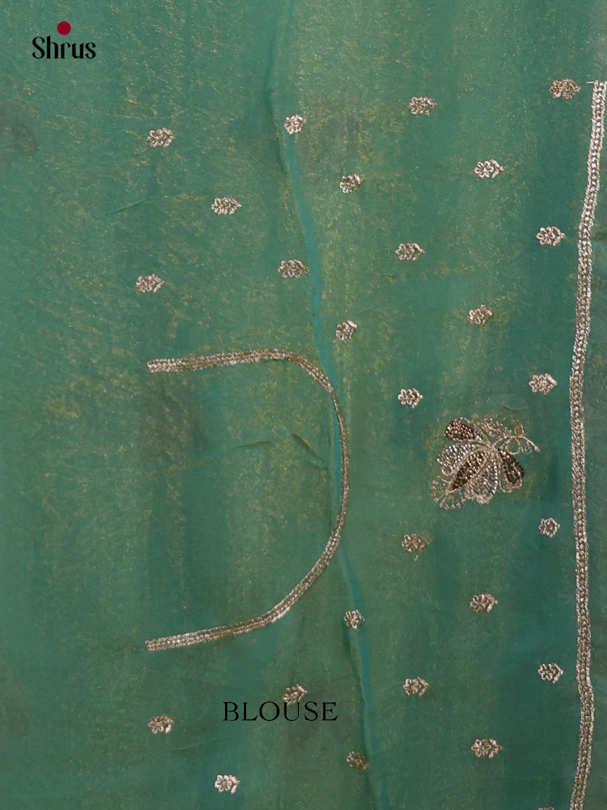 Serene Green Designer Saree Saree with sequin embroidery - Shop on Shrus.com