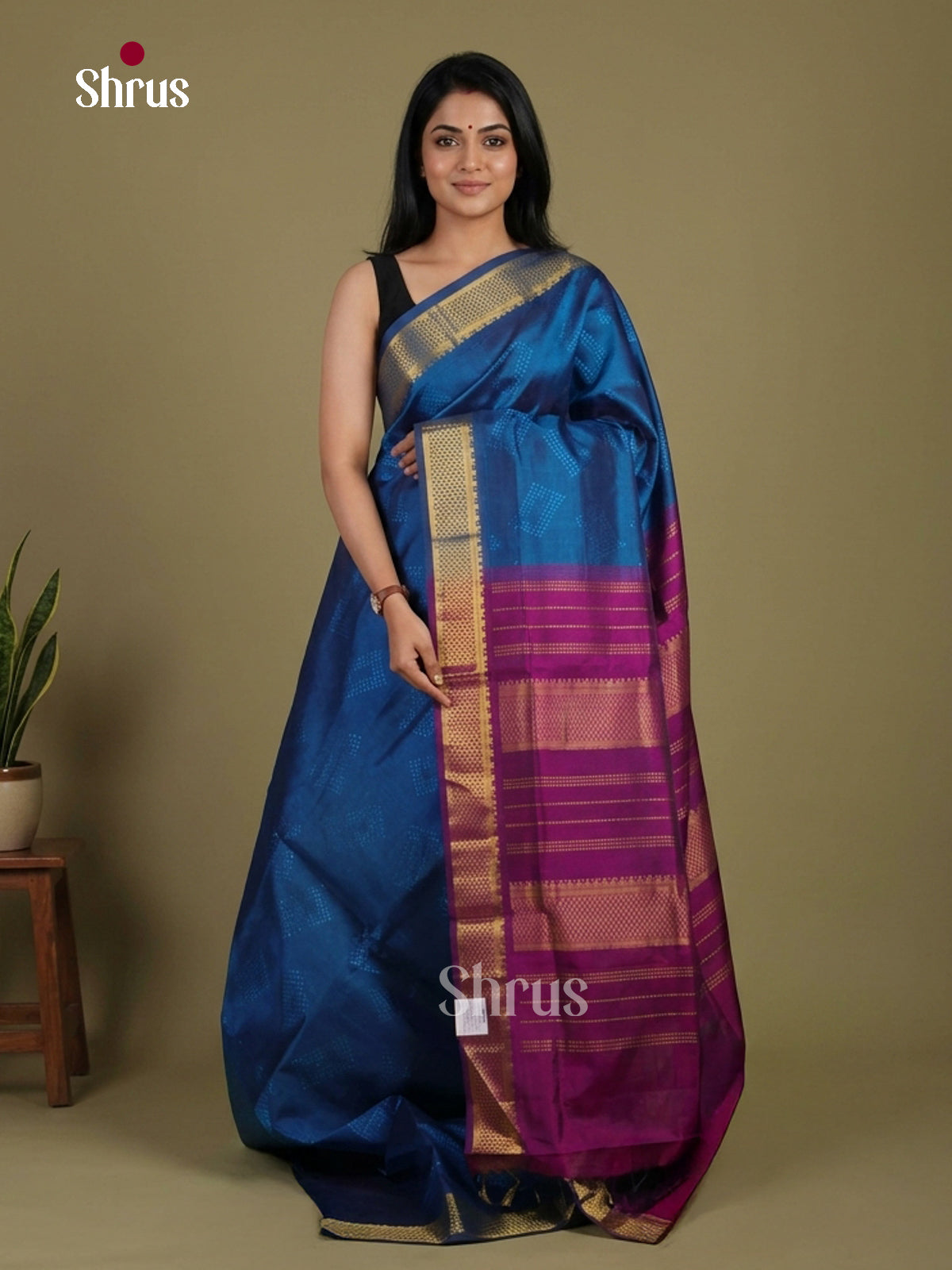 Silk Cotton Saree - EI01011