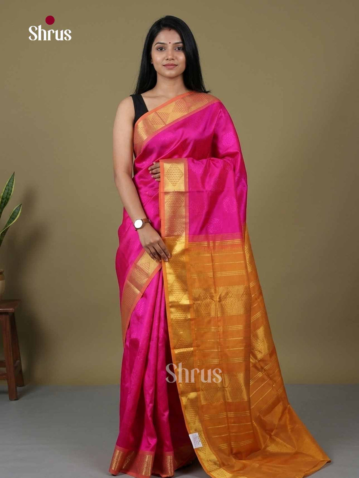 Silk Cotton Saree - EI01028
