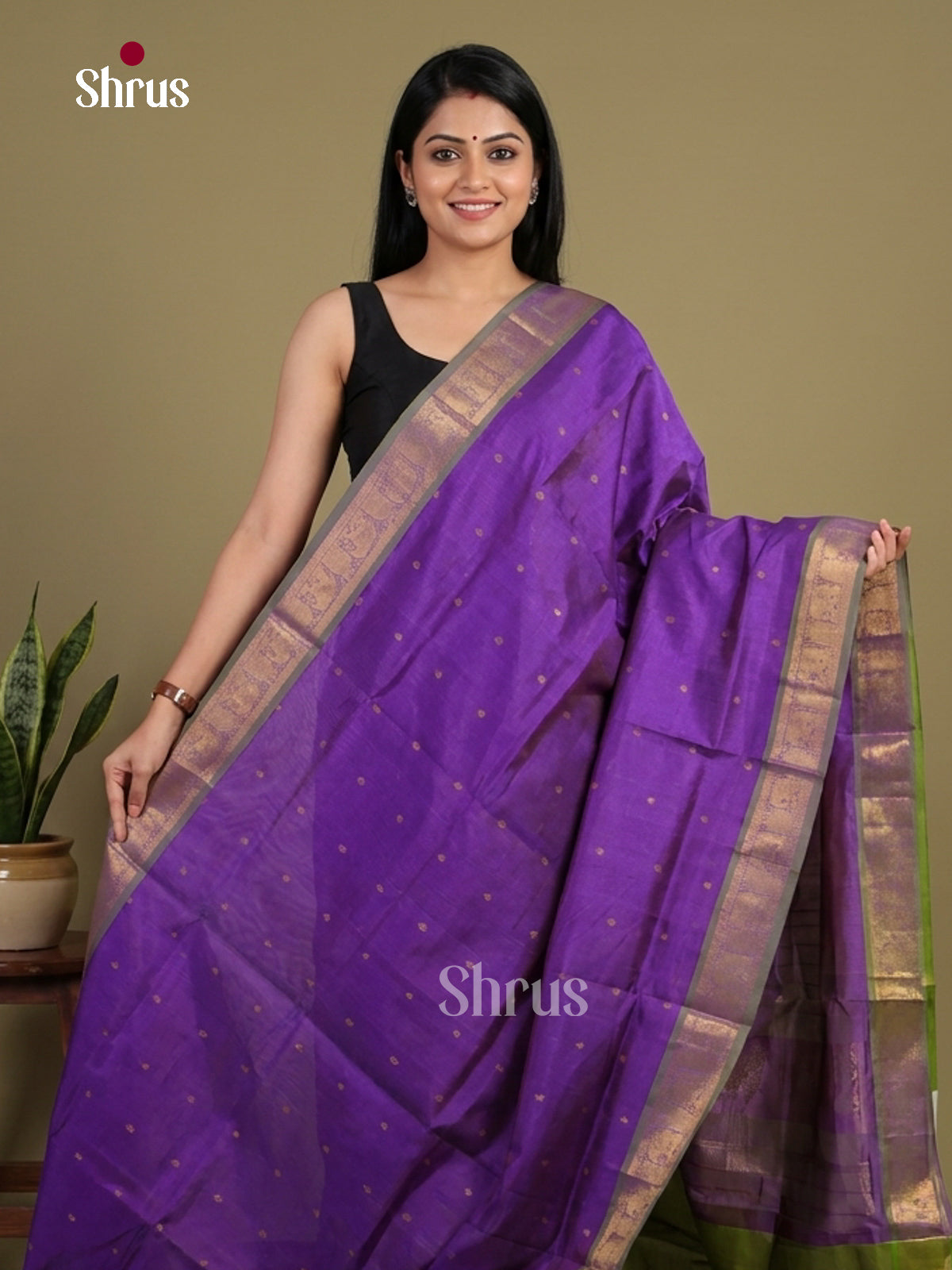 Silk Cotton Saree - EI01048