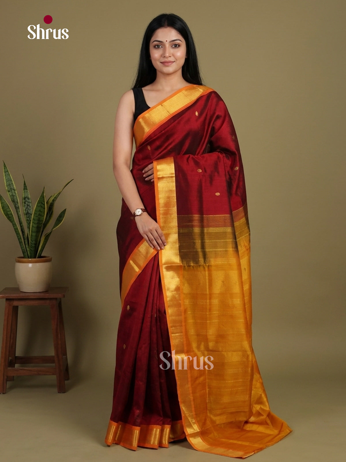 Silk Cotton Saree - EI01063
