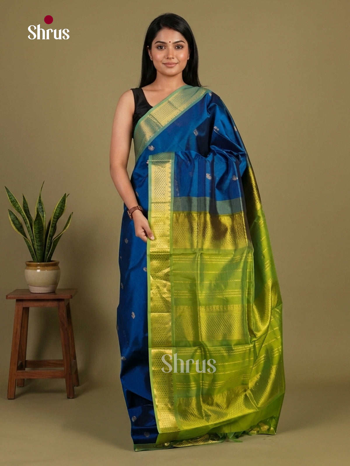 Silk Cotton Saree - EI01067