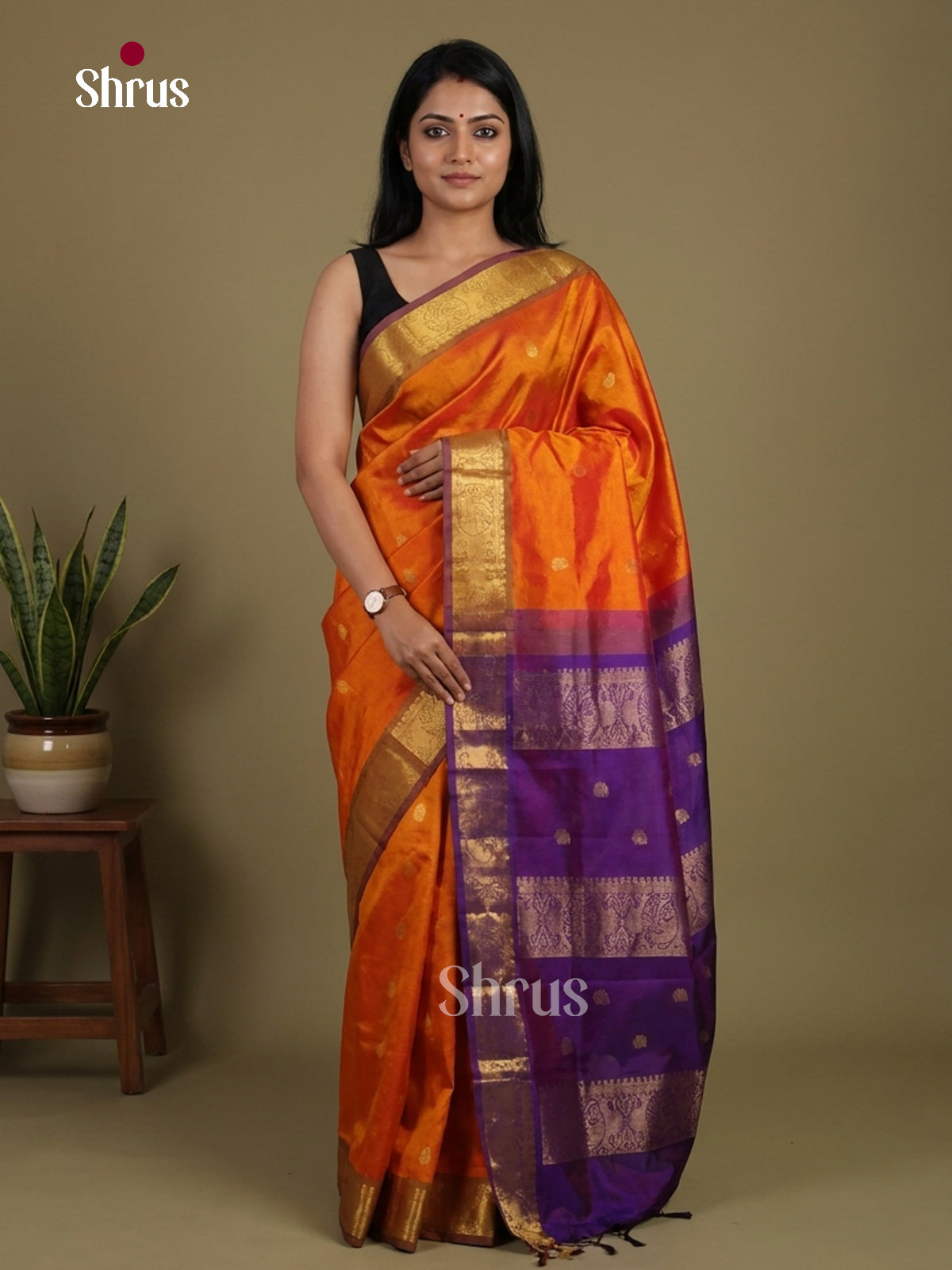 Silk Cotton Saree - EI01076