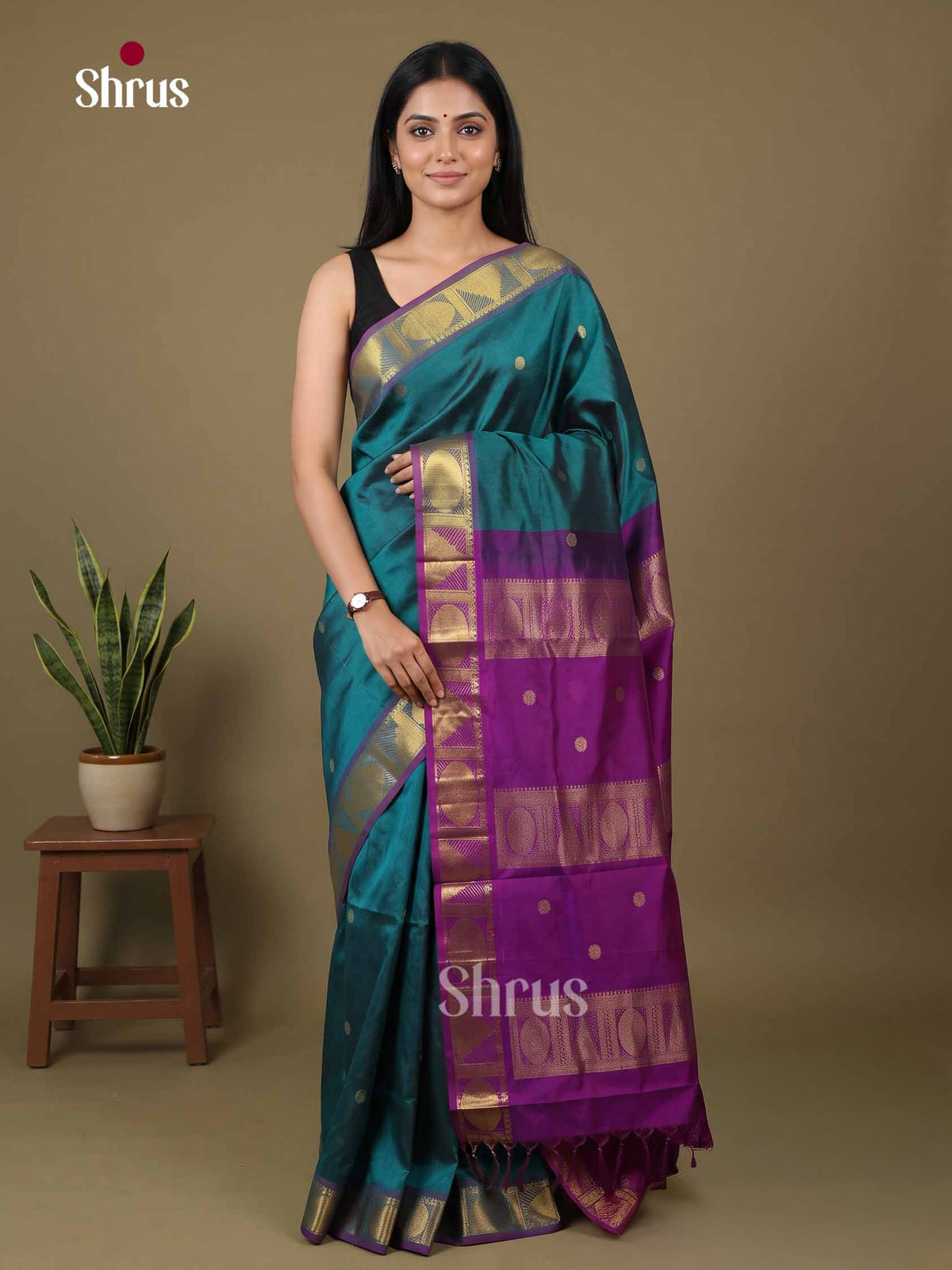 Silk Cotton Saree - EI01084