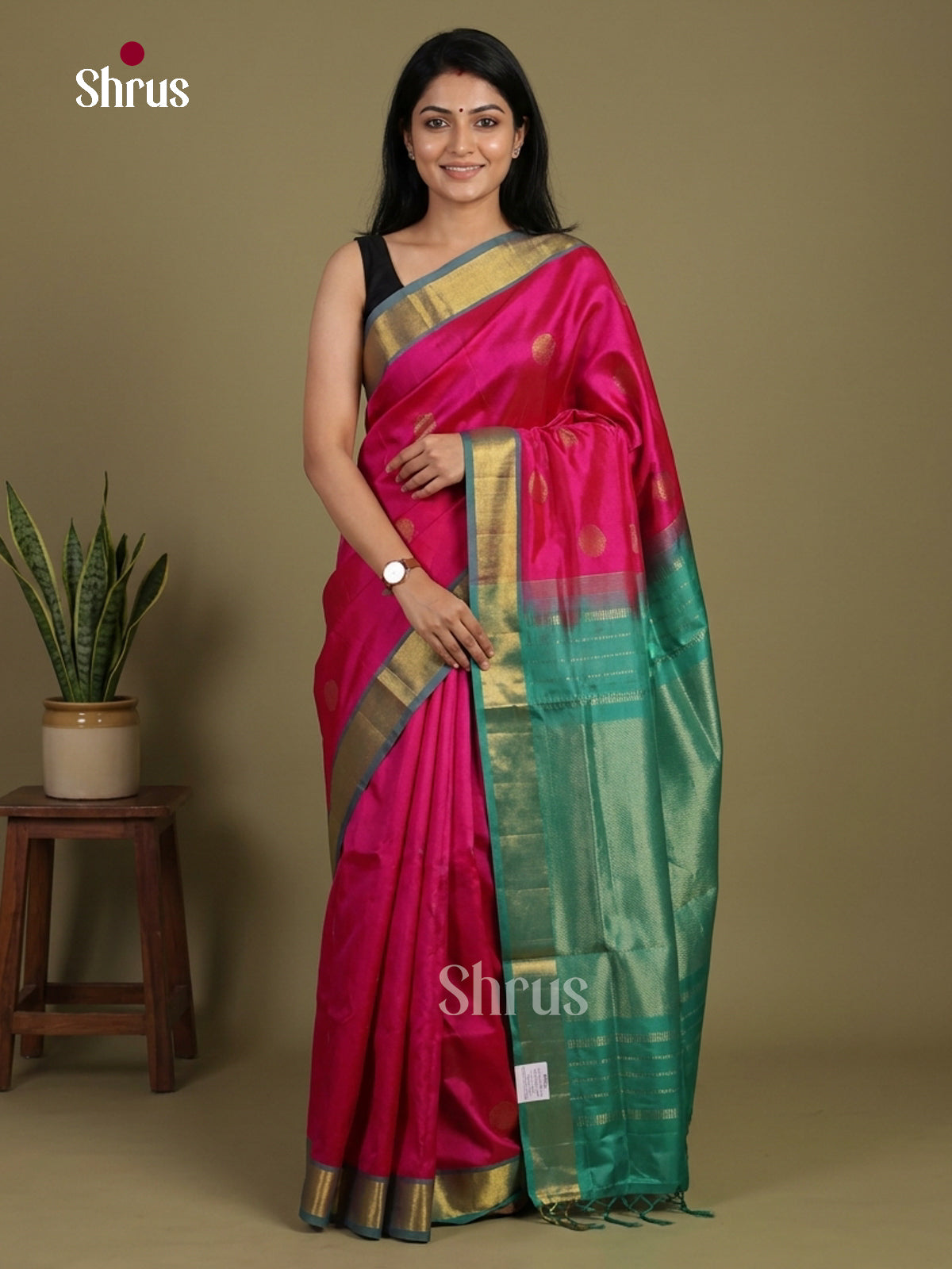 Silk Cotton Saree - EI01091