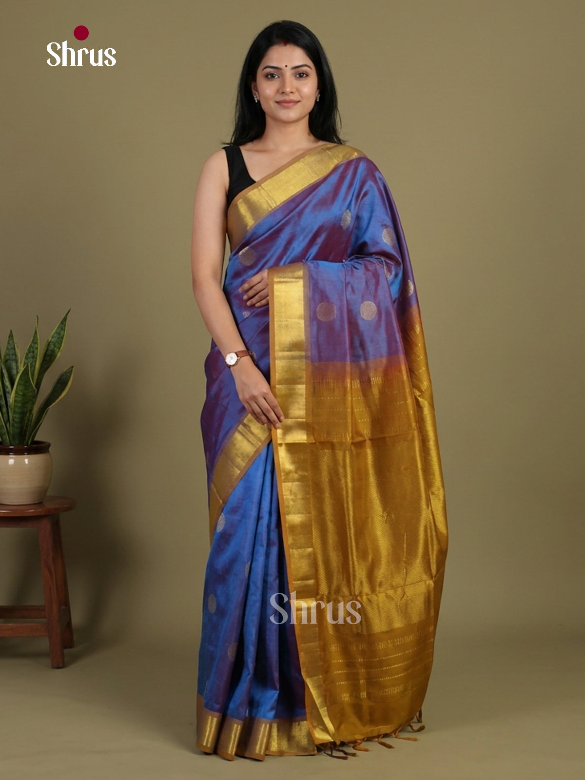 Silk Cotton Saree - EI01093