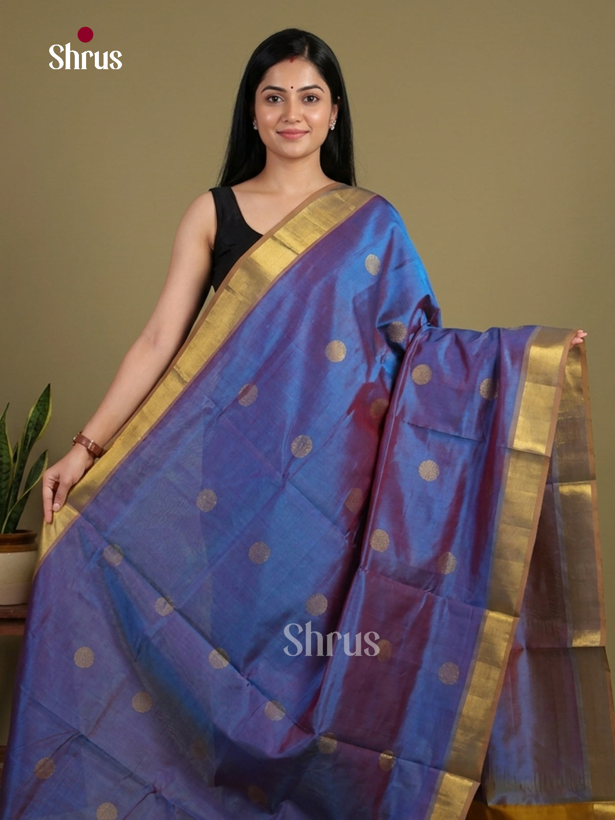 Silk Cotton Saree - EI01093