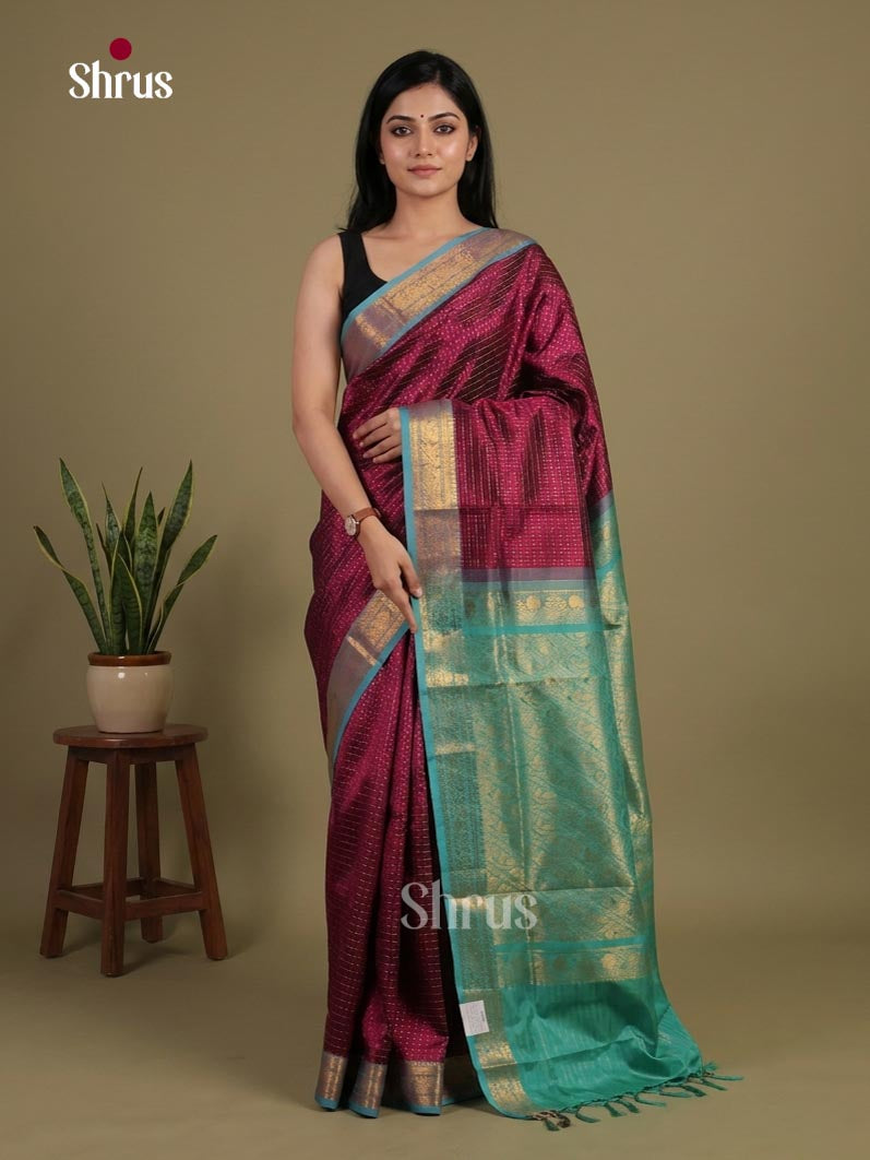 Silk Cotton Saree - EI01100