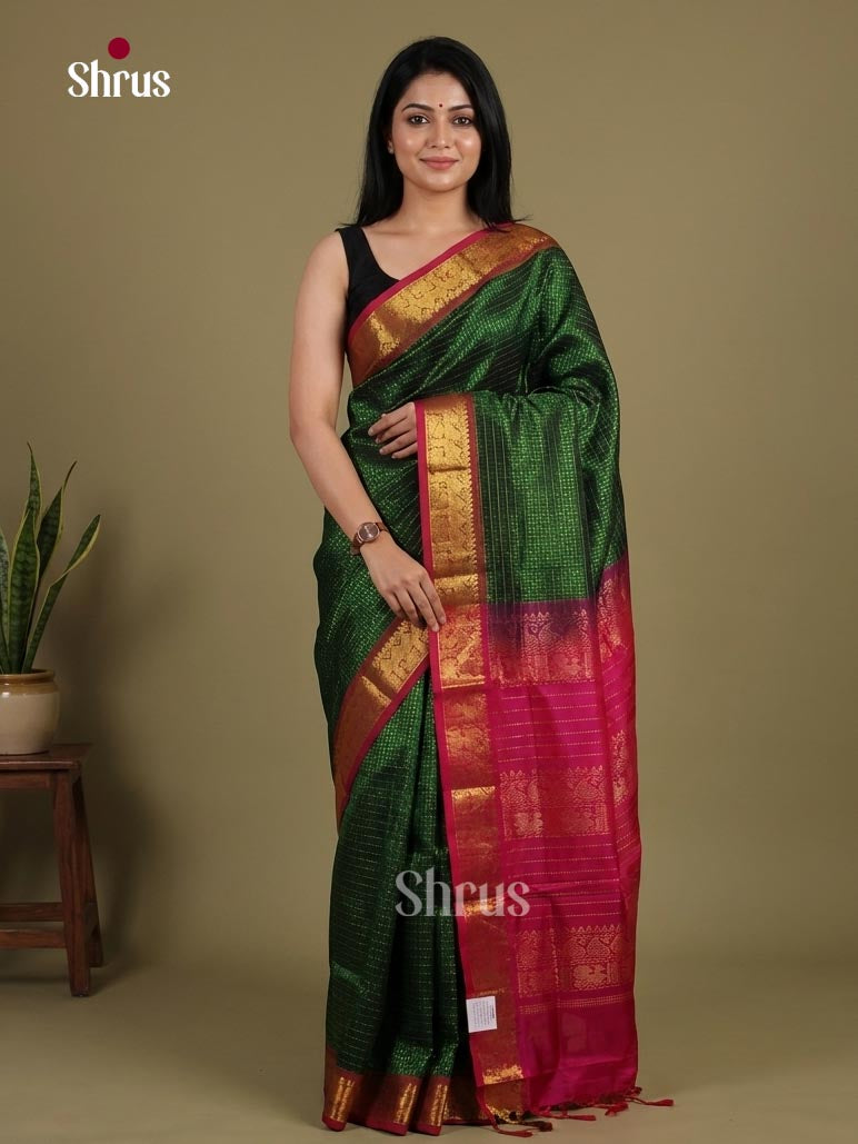Silk Cotton Saree - EI01103