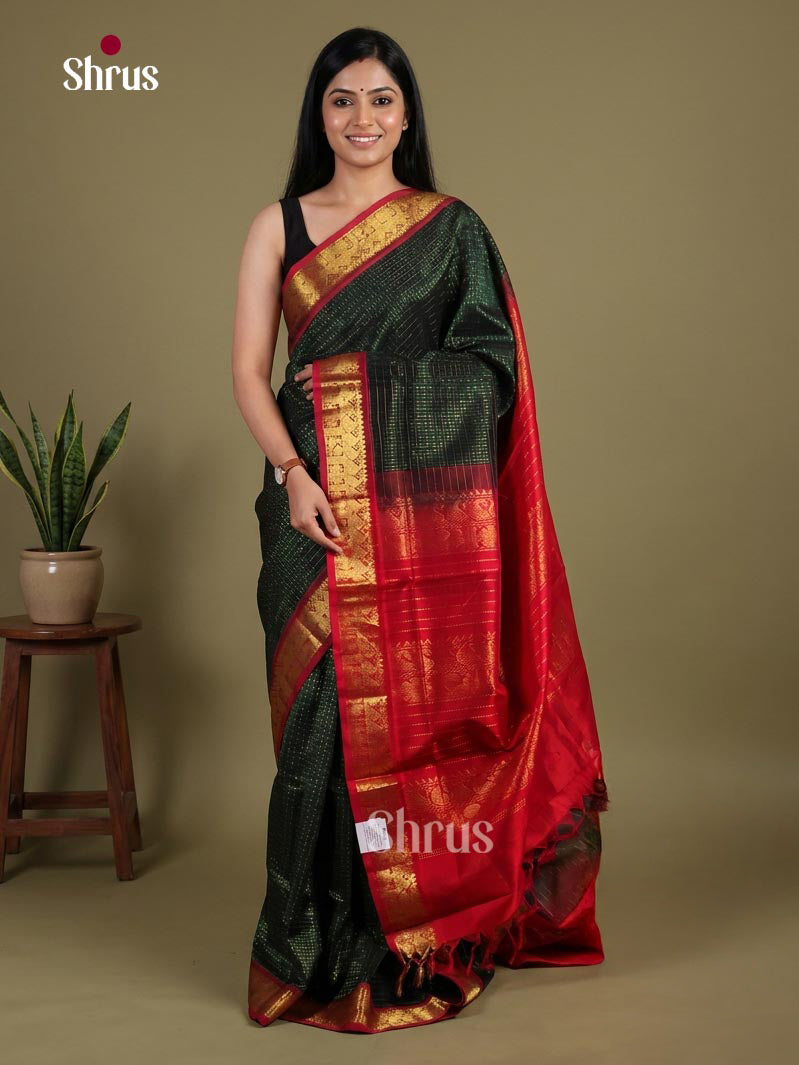 Silk Cotton Saree - EI01114