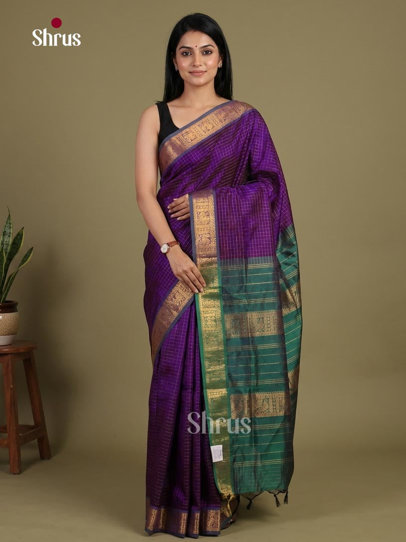Silk Cotton Saree - EI01130