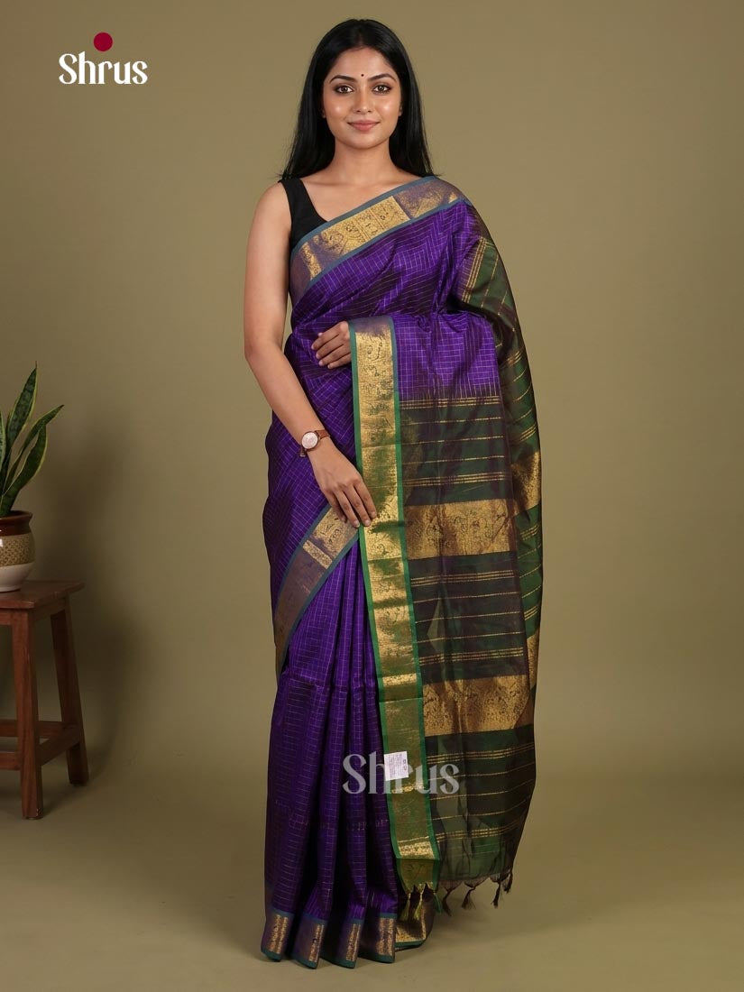 Silk Cotton Saree - EI01133