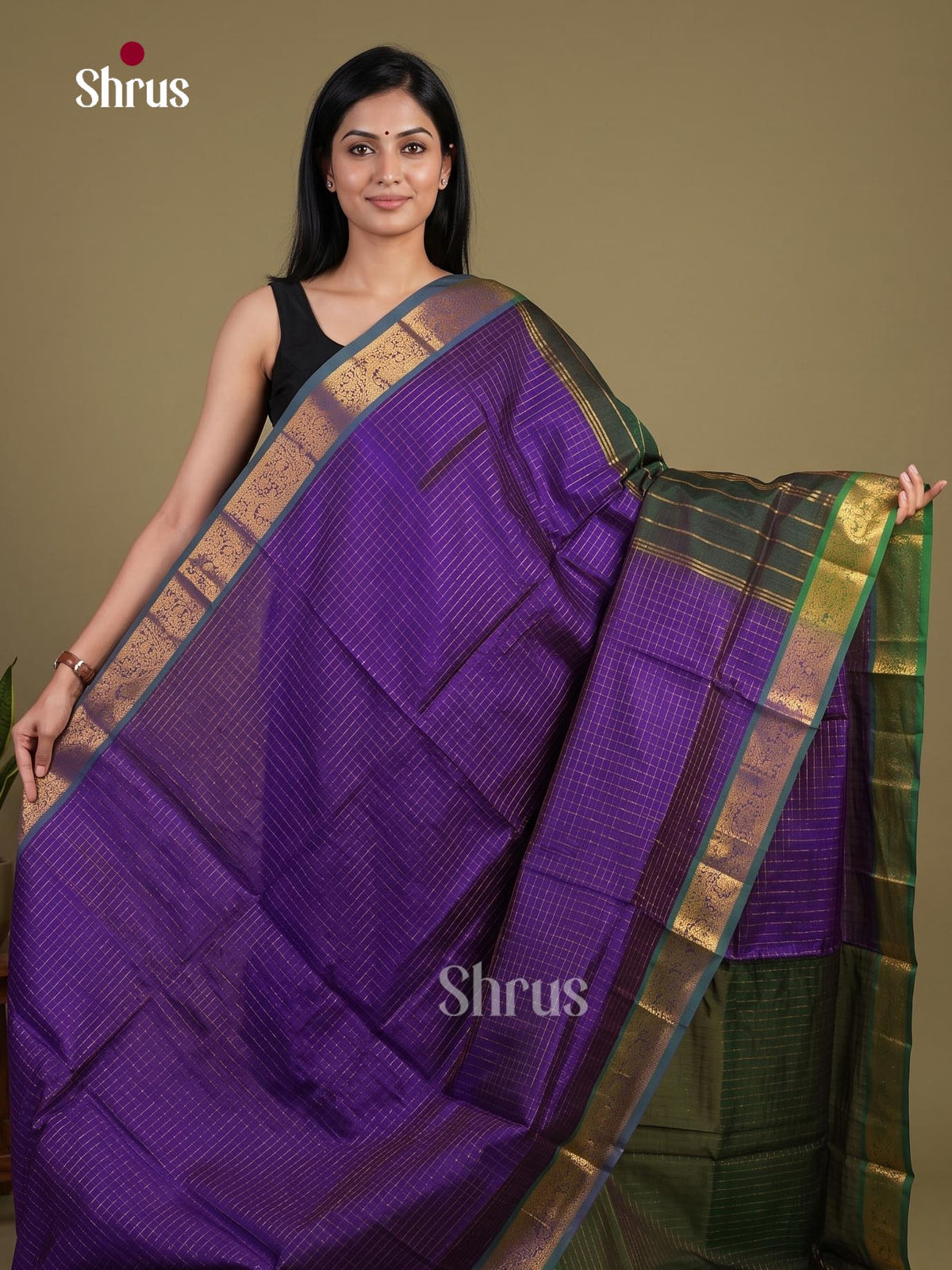 Silk Cotton Saree - EI01133